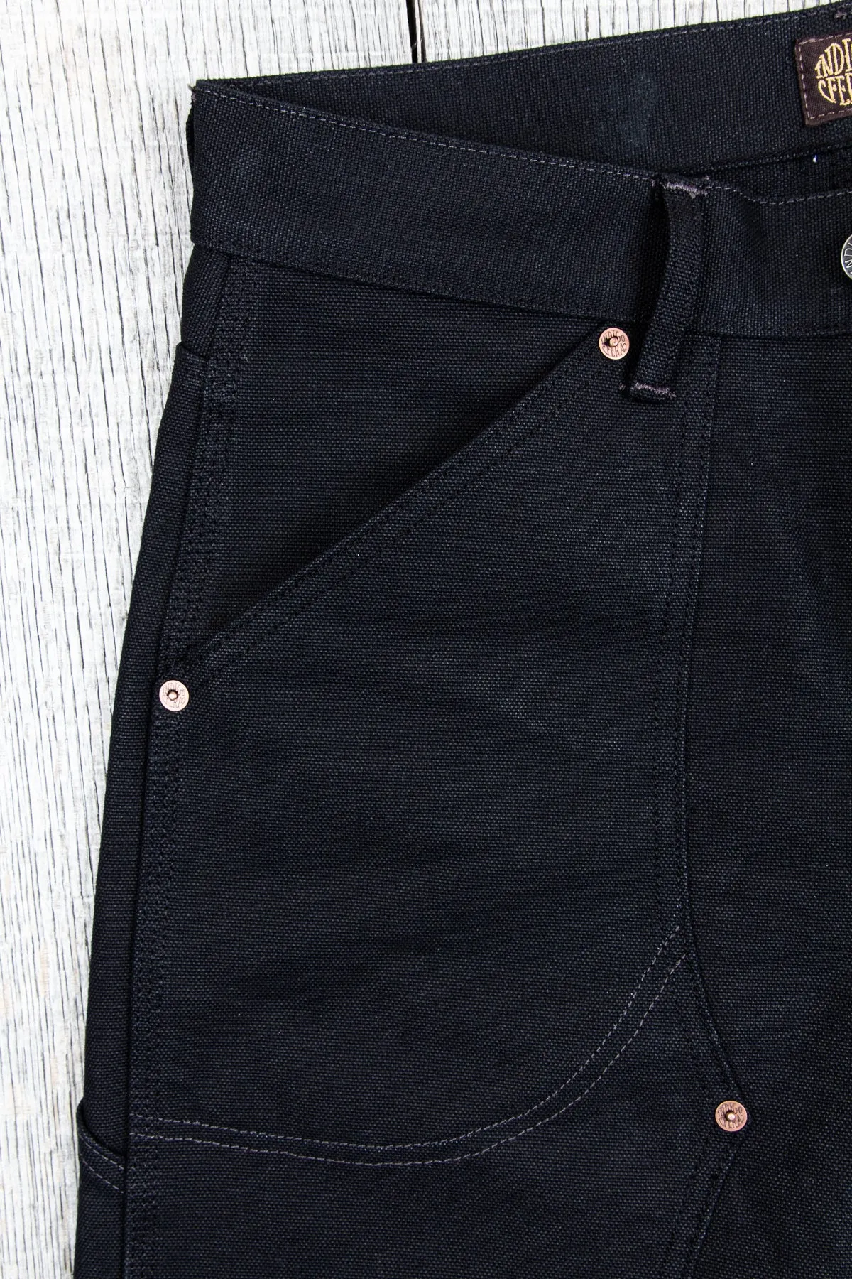 Indigofera Wendell Pants Smithson Black Canvas 13 oz