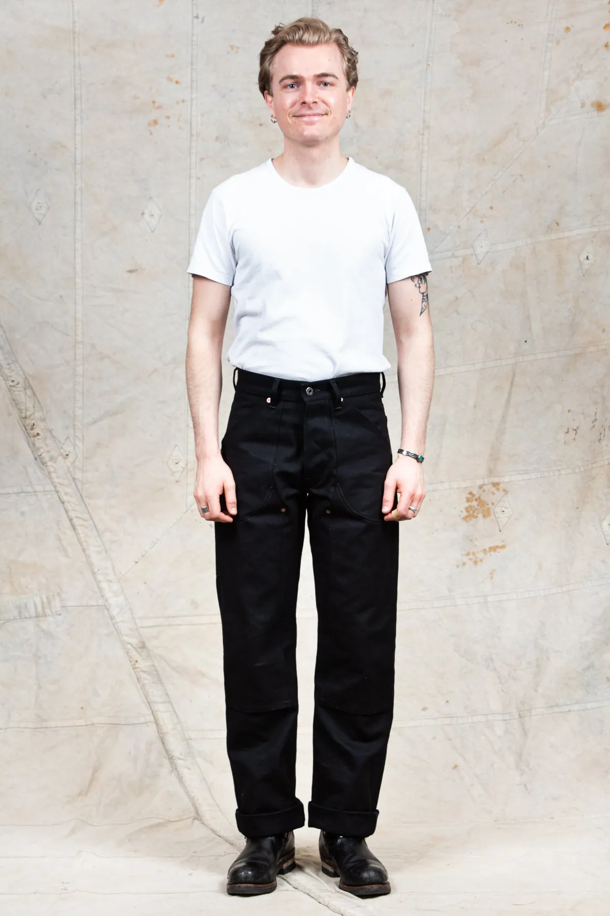 Indigofera Wendell Pants Smithson Black Canvas 13 oz