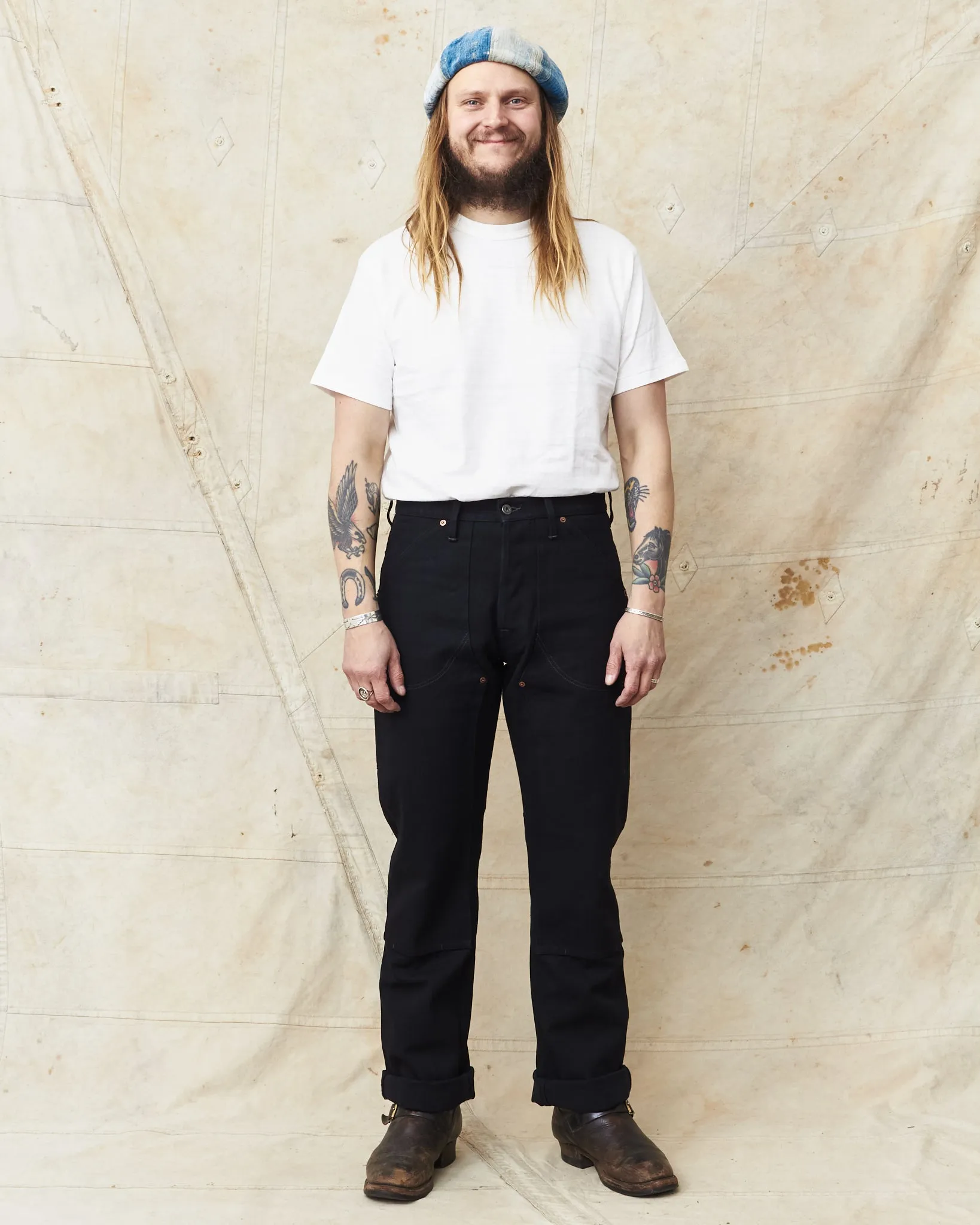 Indigofera Wendell Pants Smithson Black Canvas Rinsed 13 oz
