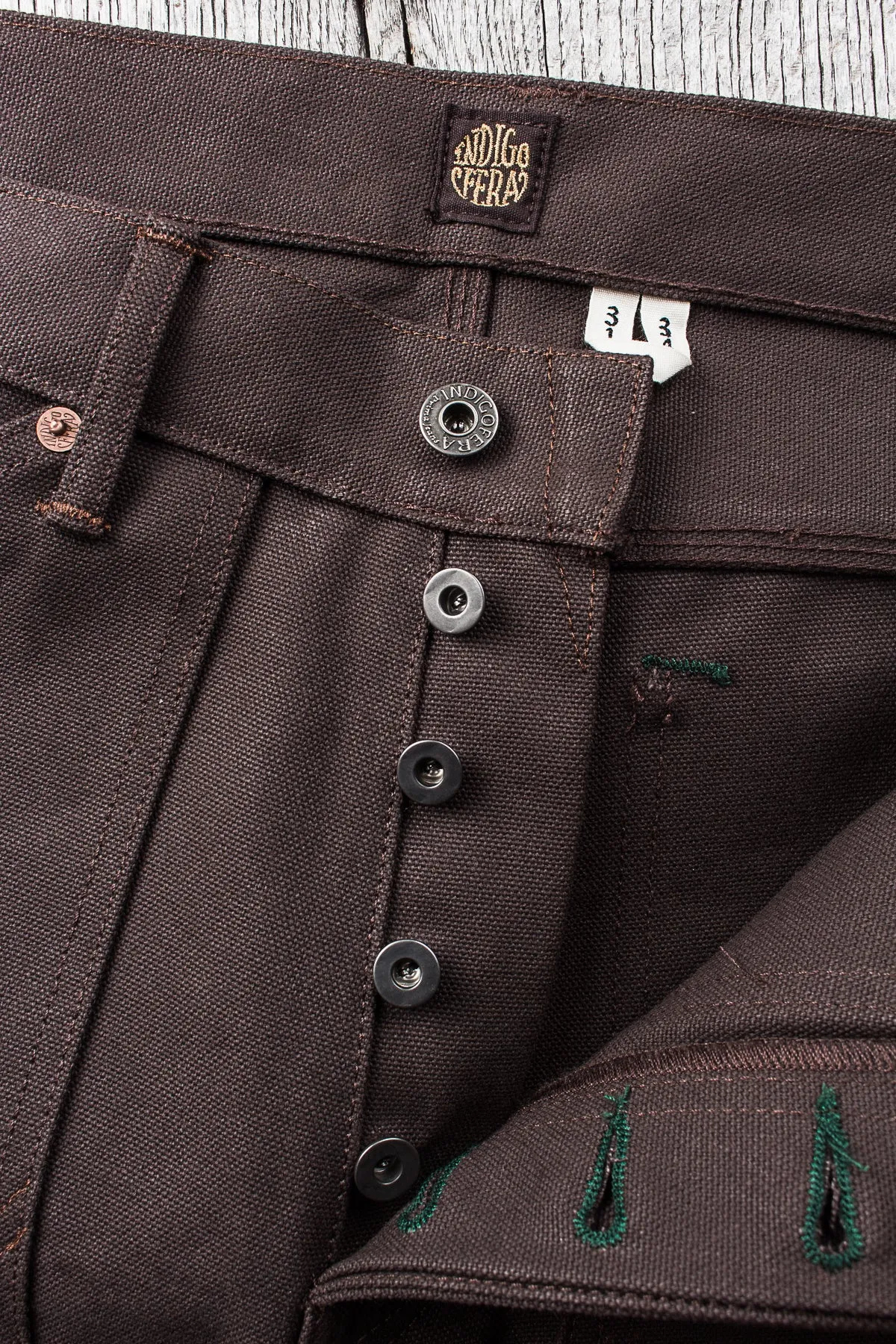 Indigofera Wendell Pants Smithson Canvas Brown
