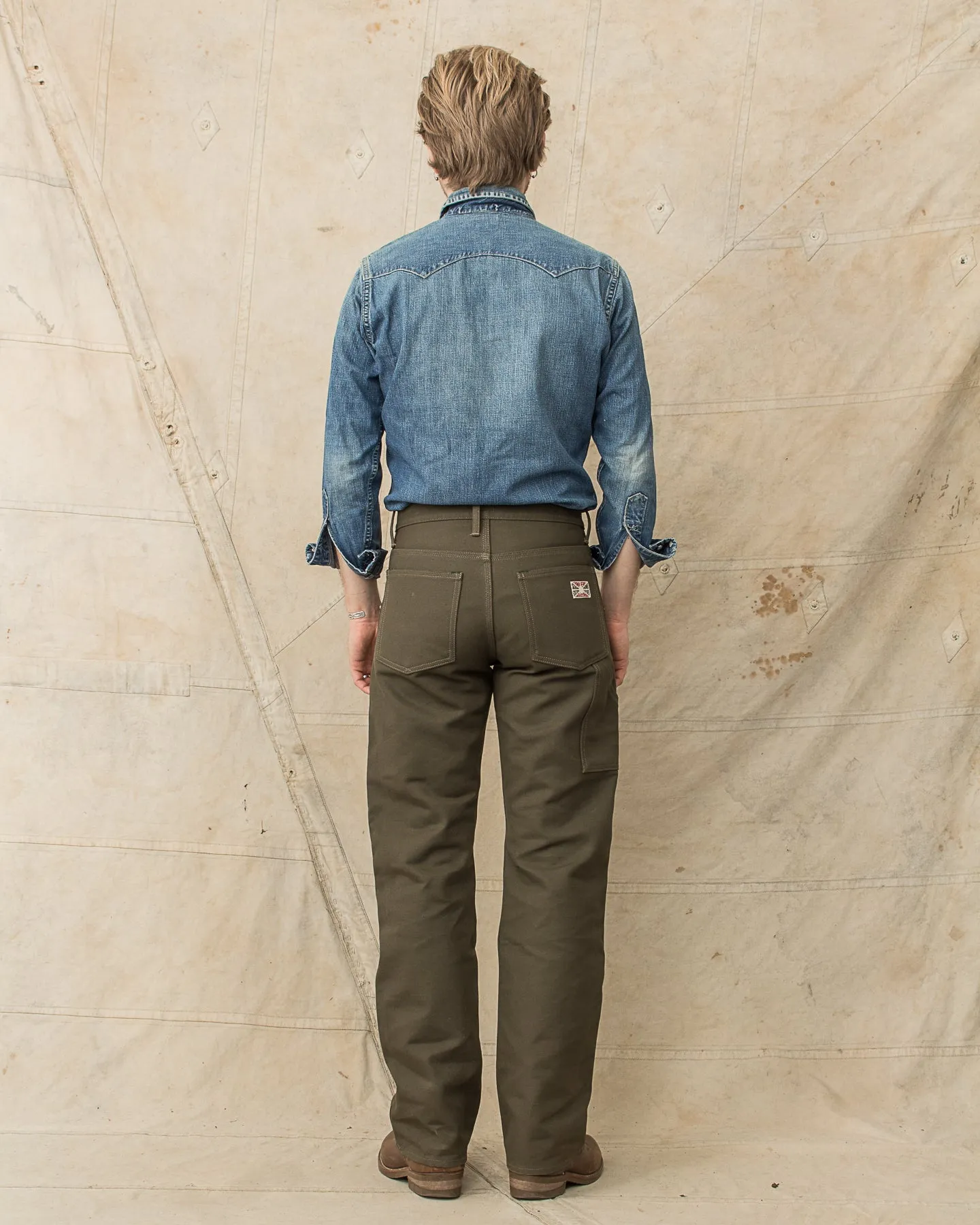 Indigofera Wendell Pants Smithson Canvas Desert Moss