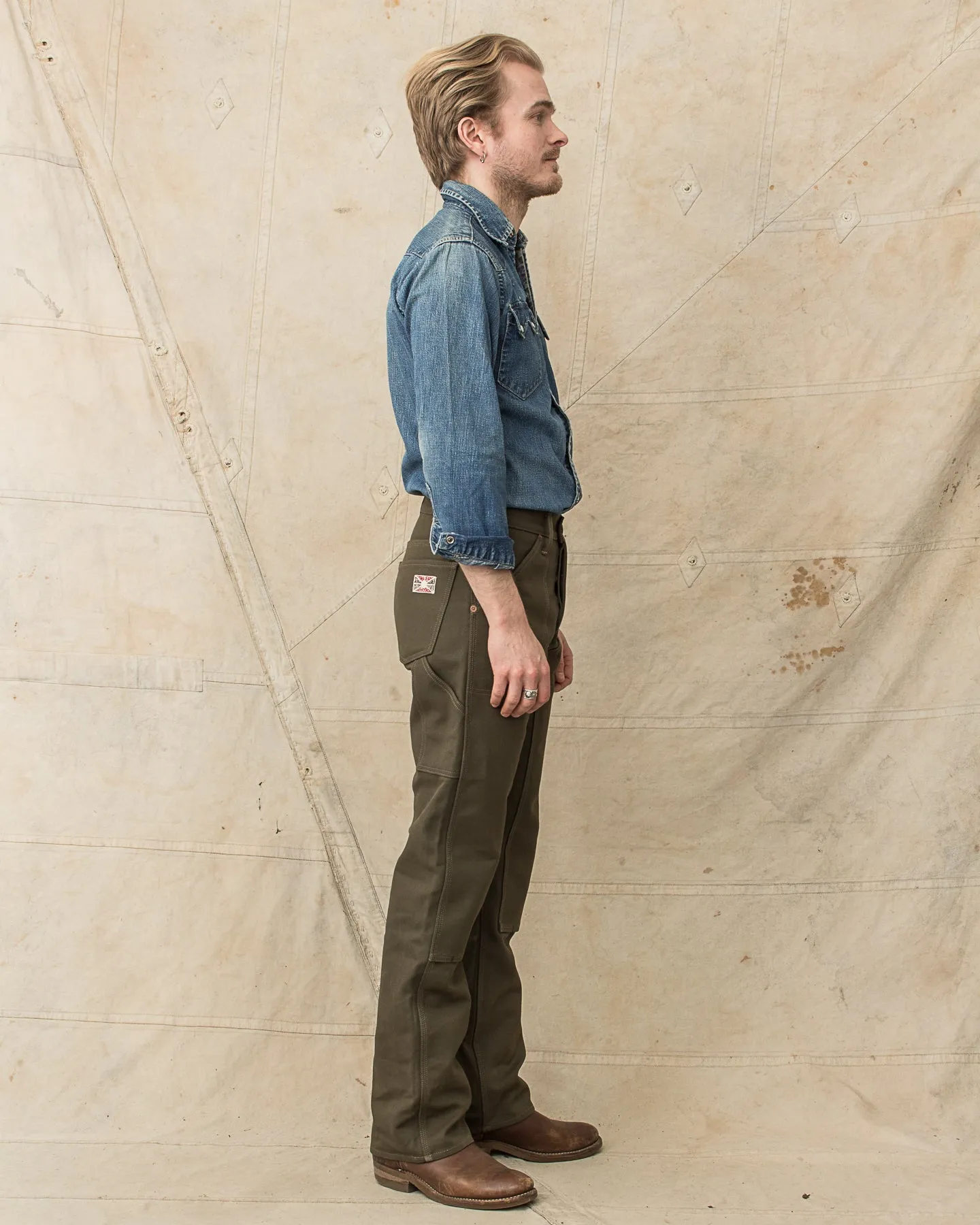 Indigofera Wendell Pants Smithson Canvas Desert Moss