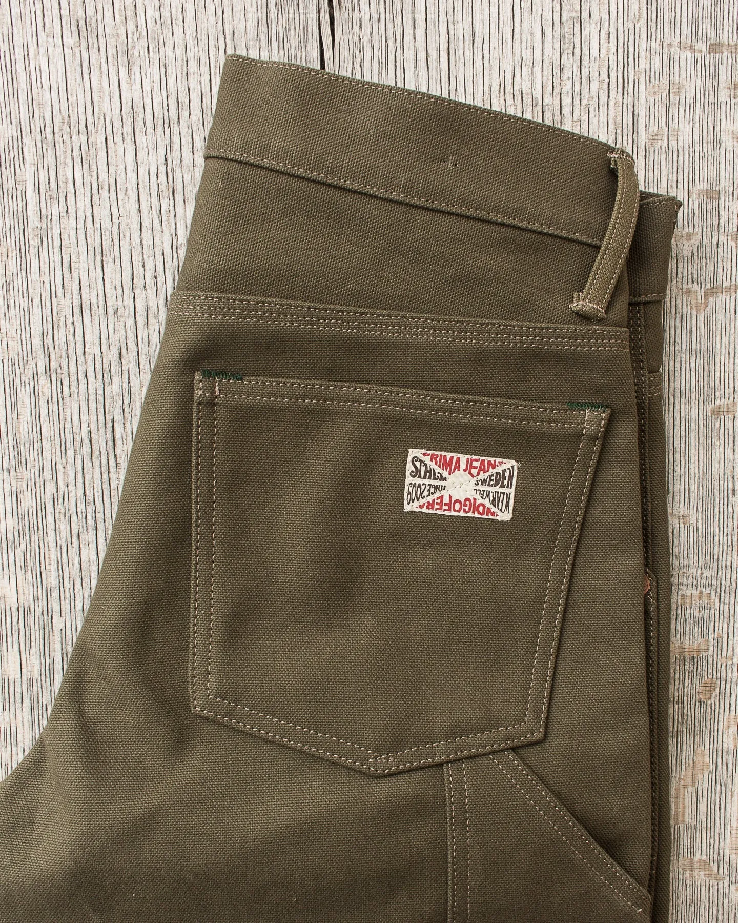 Indigofera Wendell Pants Smithson Canvas Desert Moss