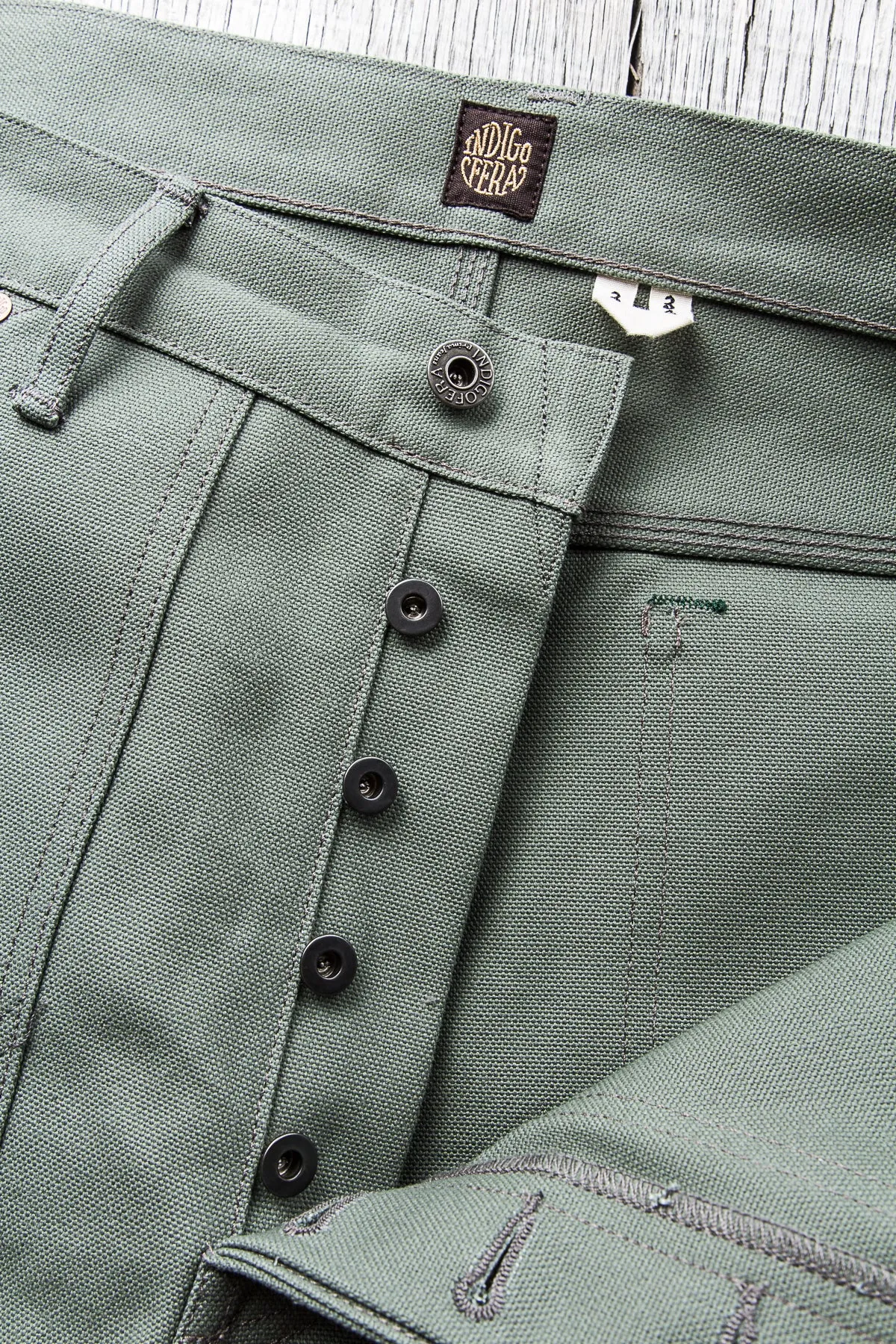 Indigofera Wendell Pants Smithson Canvas MASH Green