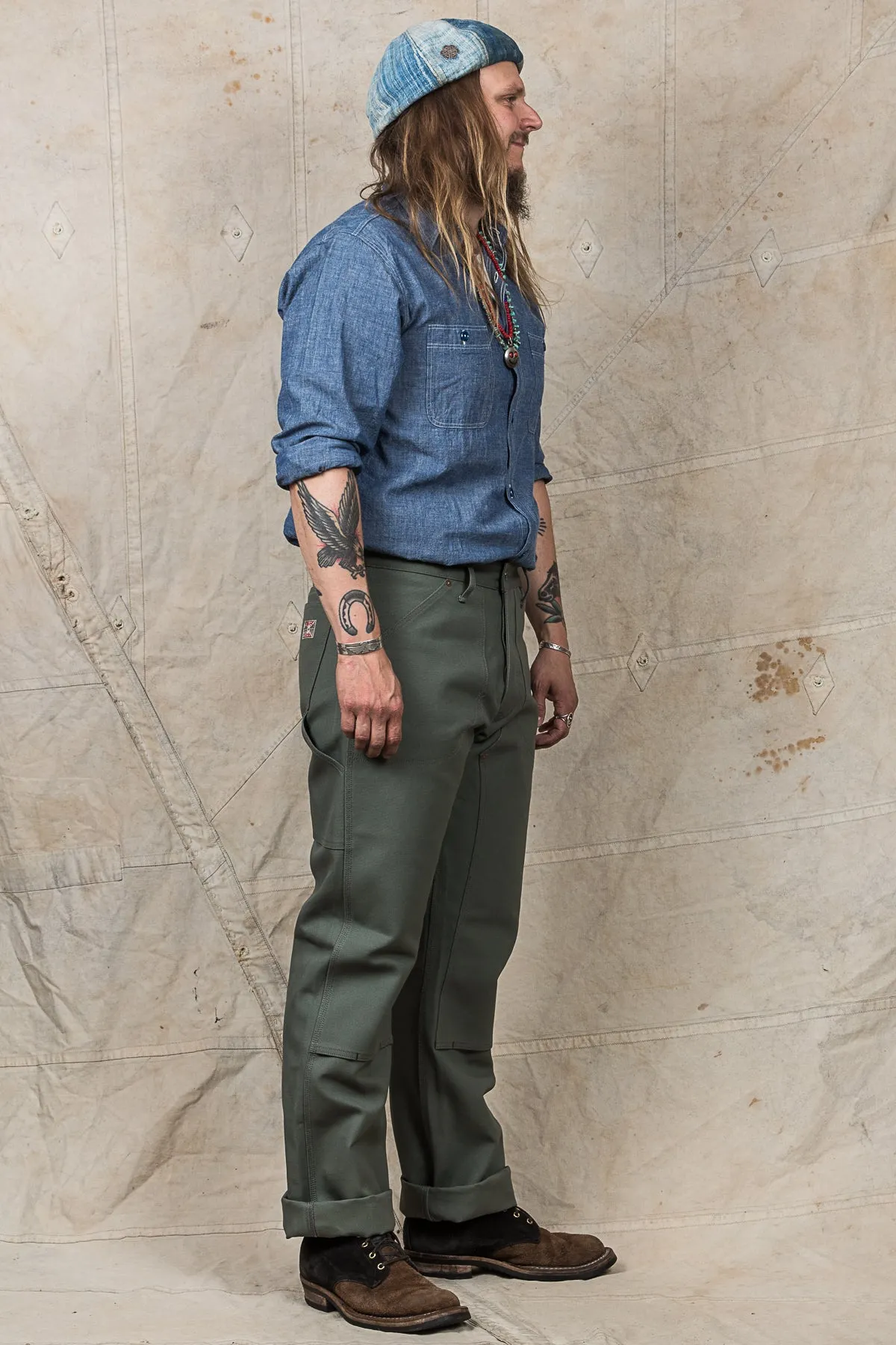 Indigofera Wendell Pants Smithson Canvas MASH Green