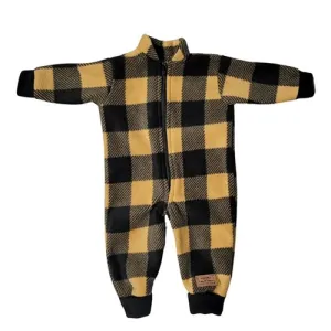 INFANT ONESIE BUFFALO CHECK TAN