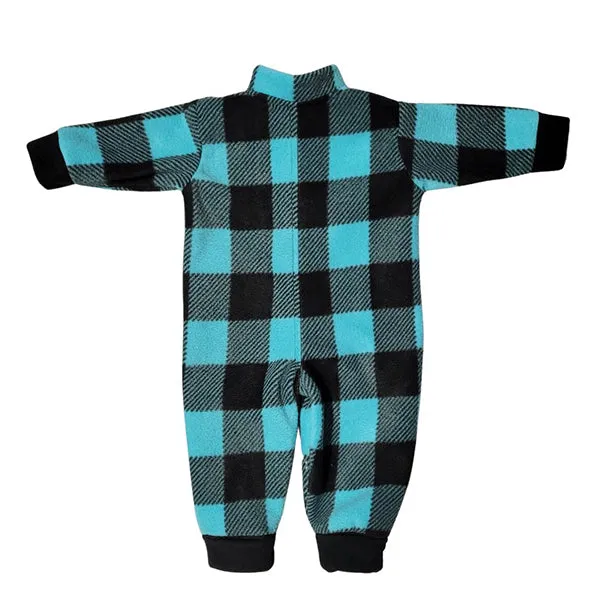 INFANT ONESIE BUFFALO CHECK TEAL