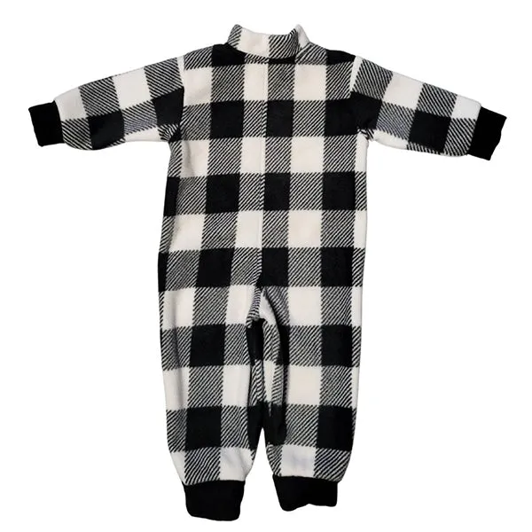 INFANT ONESIE BUFFALO CHECK WHITE