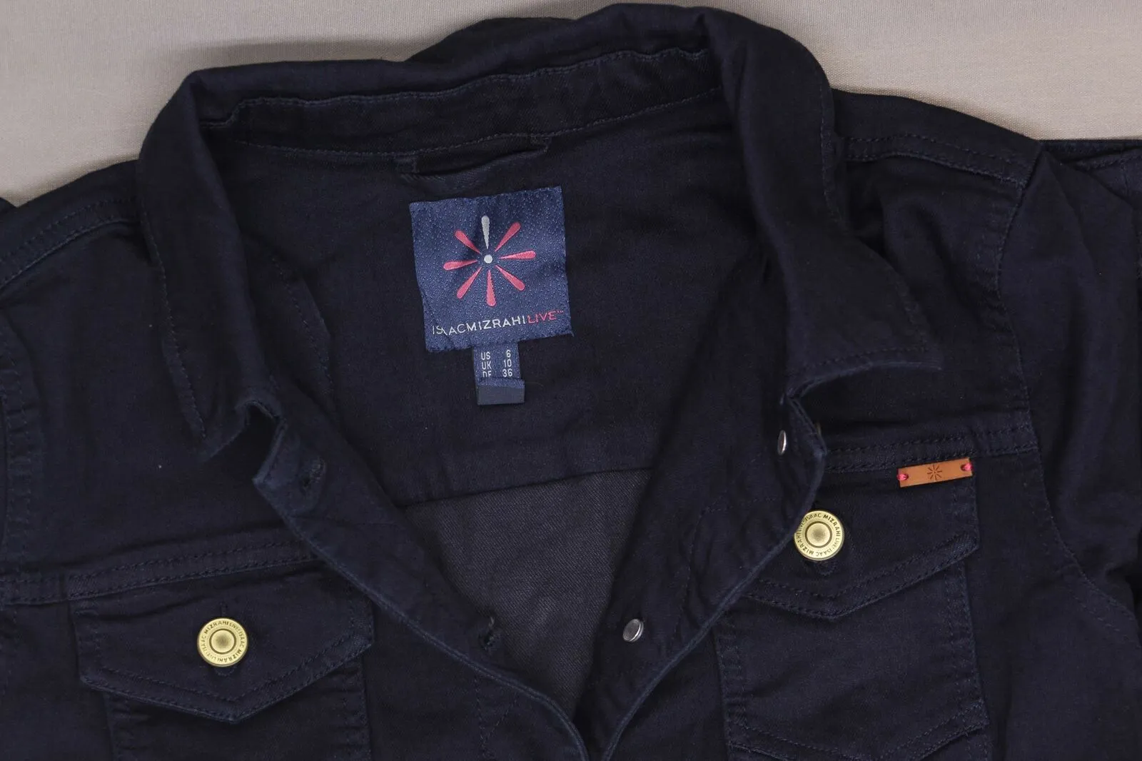 Isaac Mizrahi Live! Women's TRUE DENIM Button Up Jean Jacket