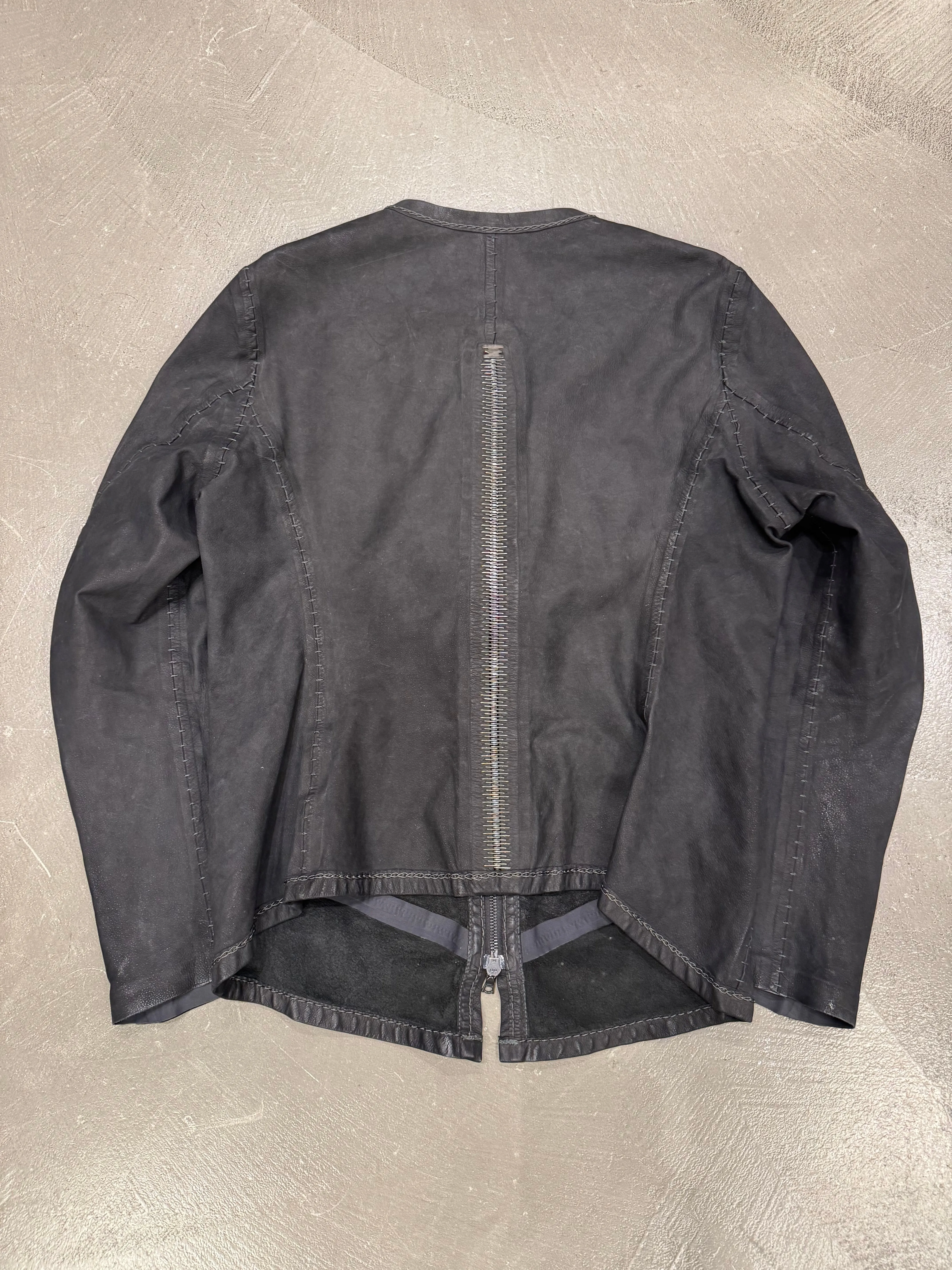Isaac Sellam artisanal metal spine leather jacket