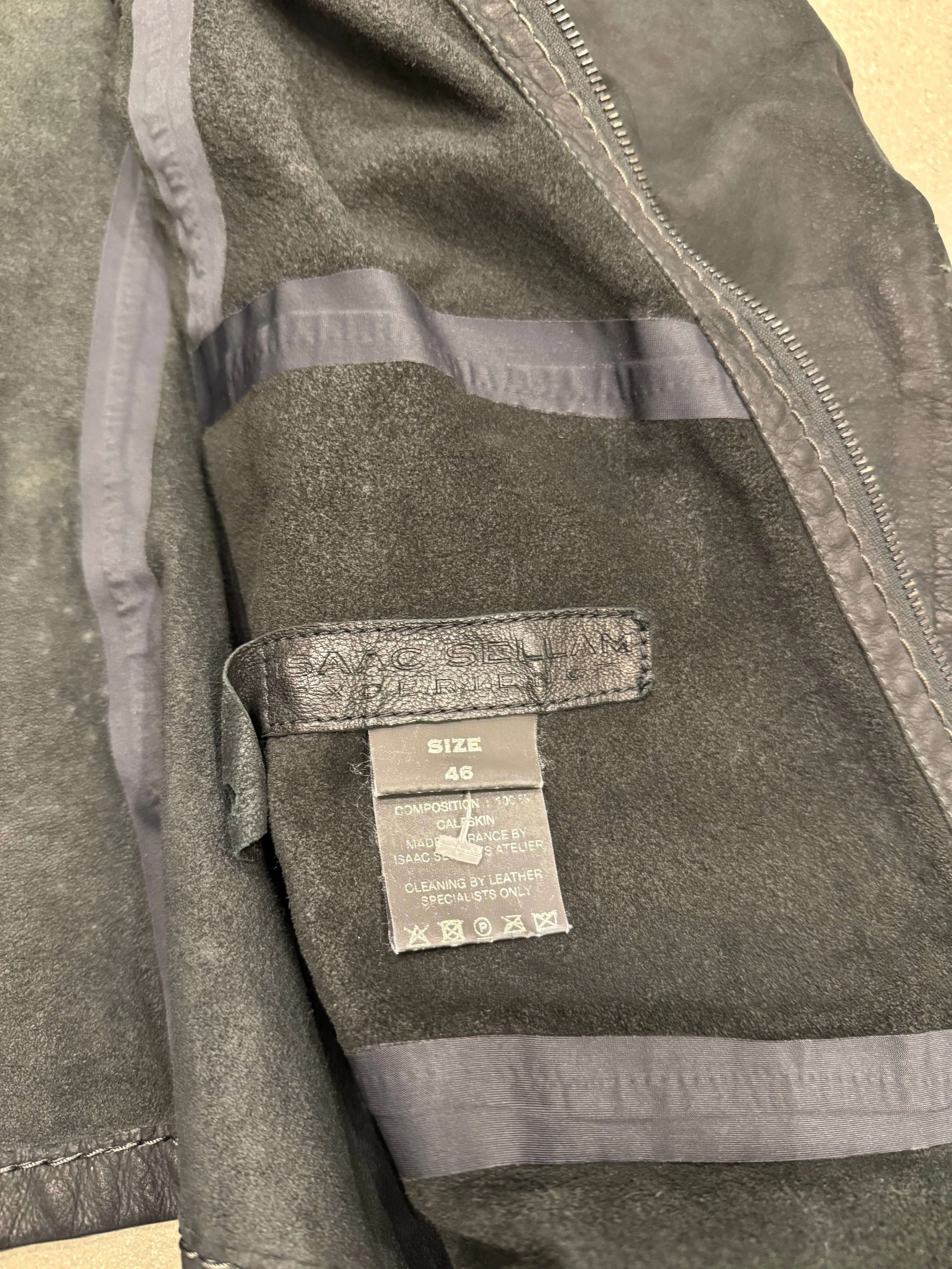 Isaac Sellam artisanal metal spine leather jacket