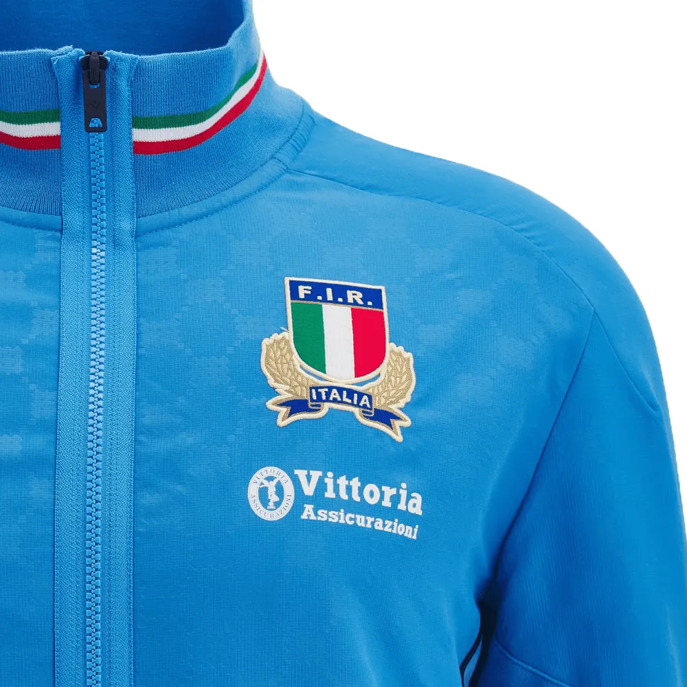 Italy Rugby Travel Jacket 24/25 by Macron