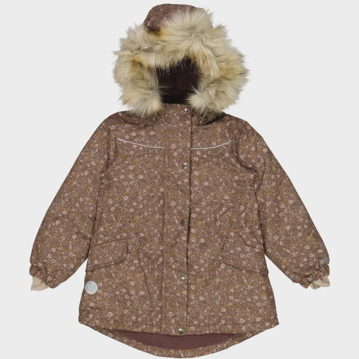Jacket Mathilde Tech Eggplant Flowers