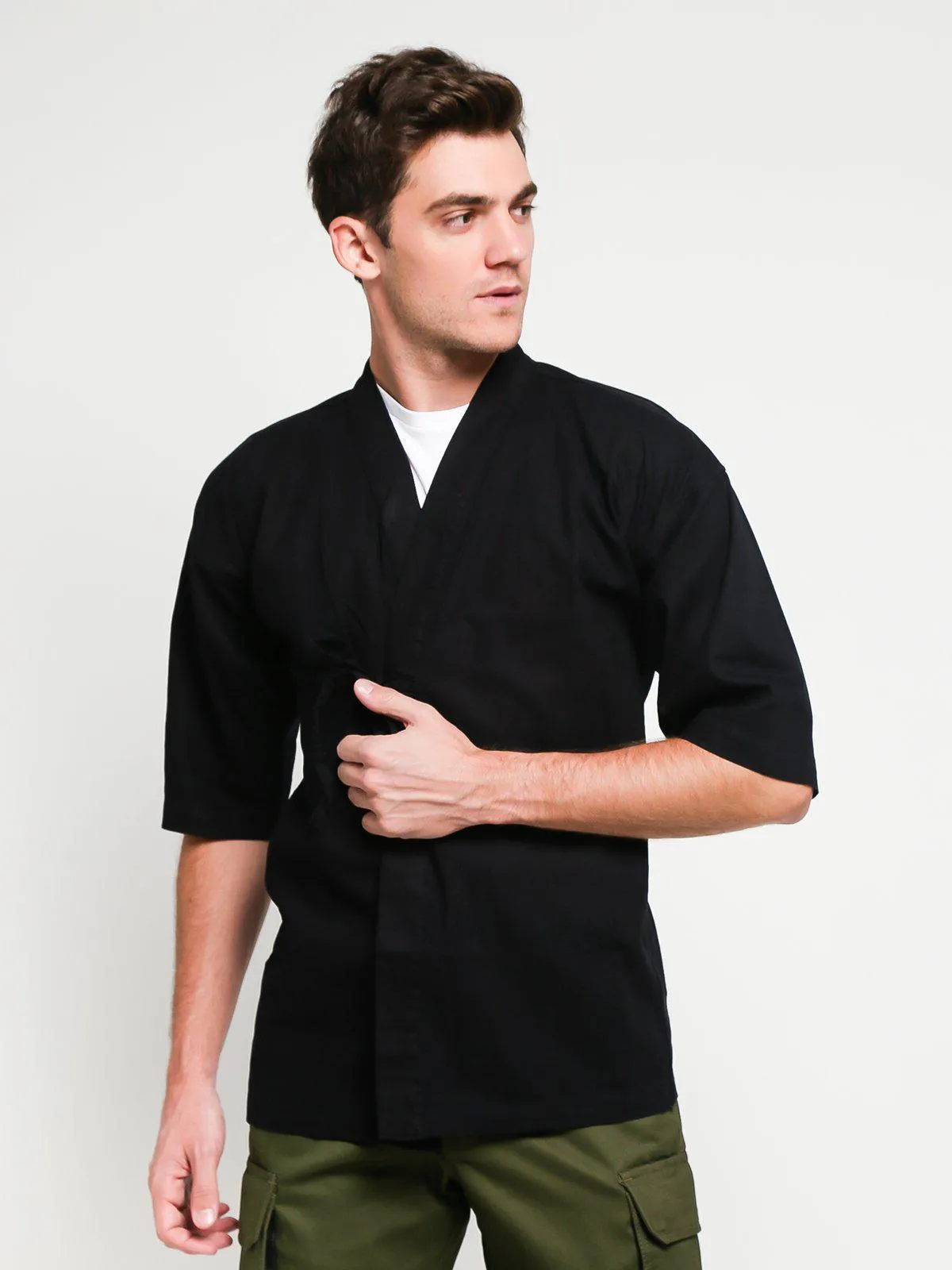 Jackhammer Ramie Samue Jacket Black