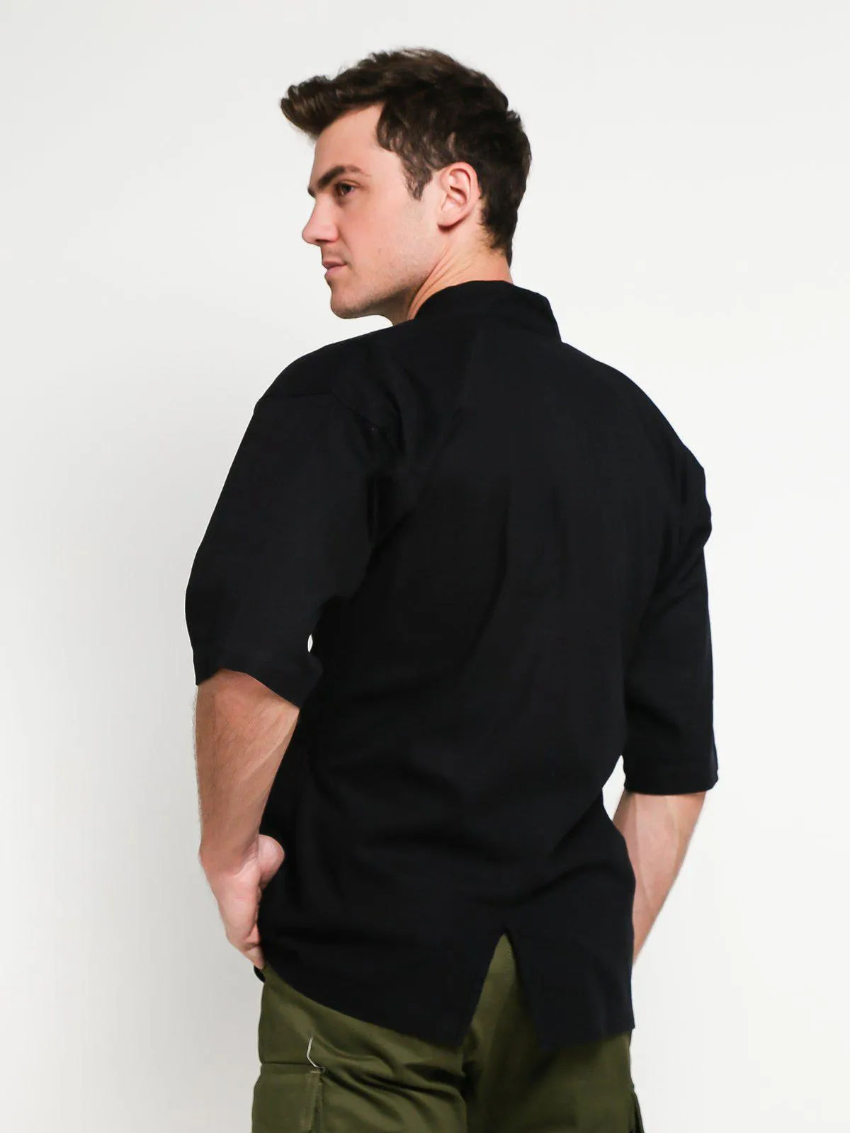 Jackhammer Ramie Samue Jacket Black
