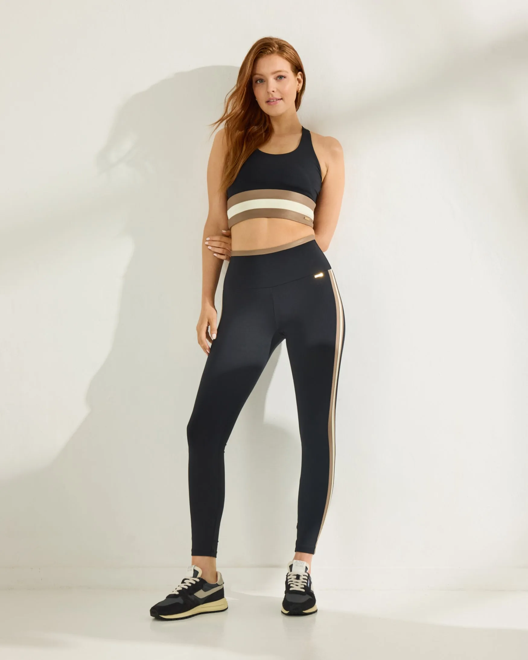 Jade Leggings | Black Taupe Pearl
