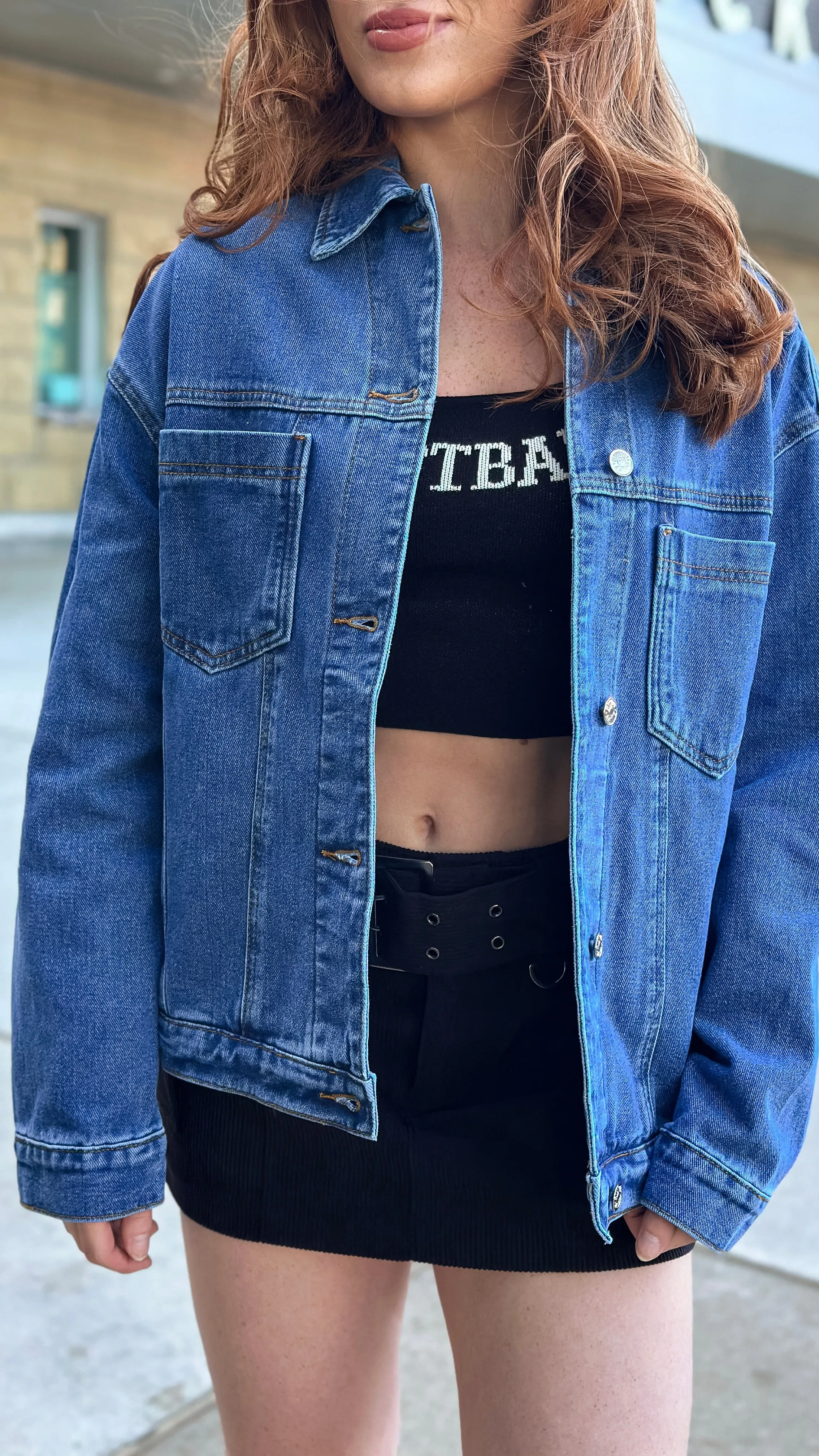 Jaimee Oversized Denim Jacket