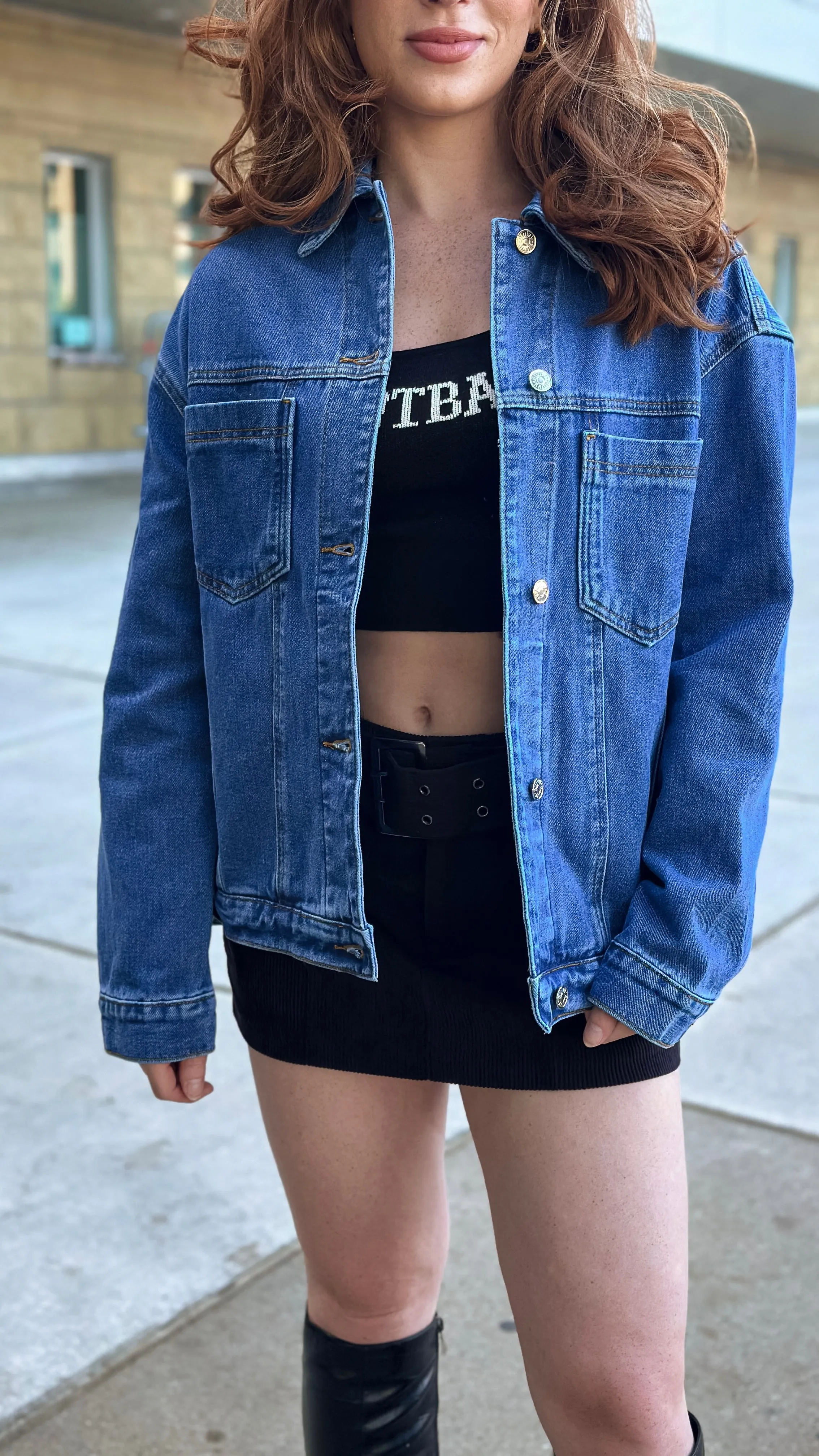 Jaimee Oversized Denim Jacket