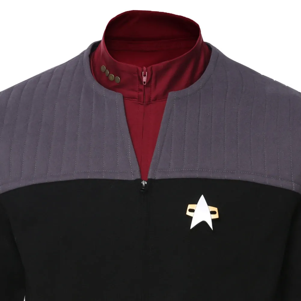 Jean-Luc Picard Coat Star Trek Generations Cosplay Costume Halloween Carnival