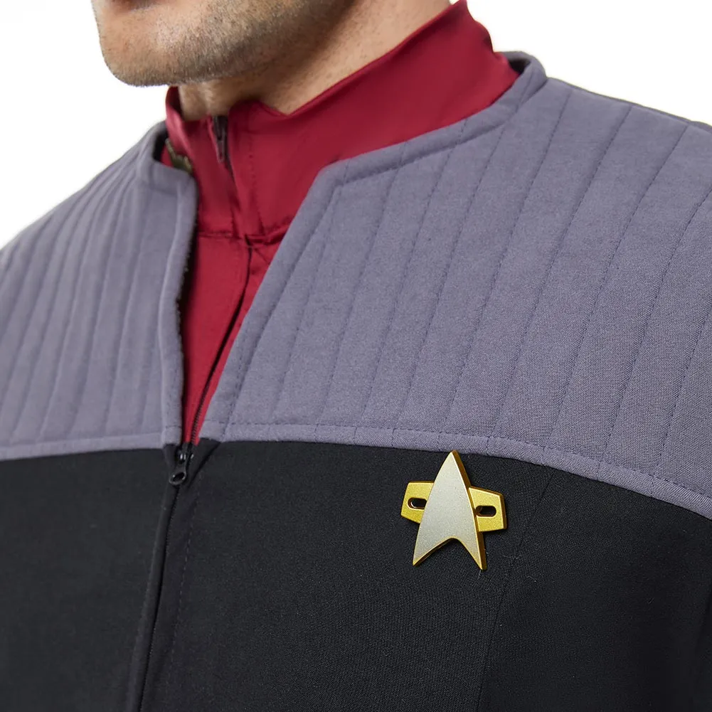 Jean-Luc Picard Coat Star Trek Generations Cosplay Costume Halloween Carnival