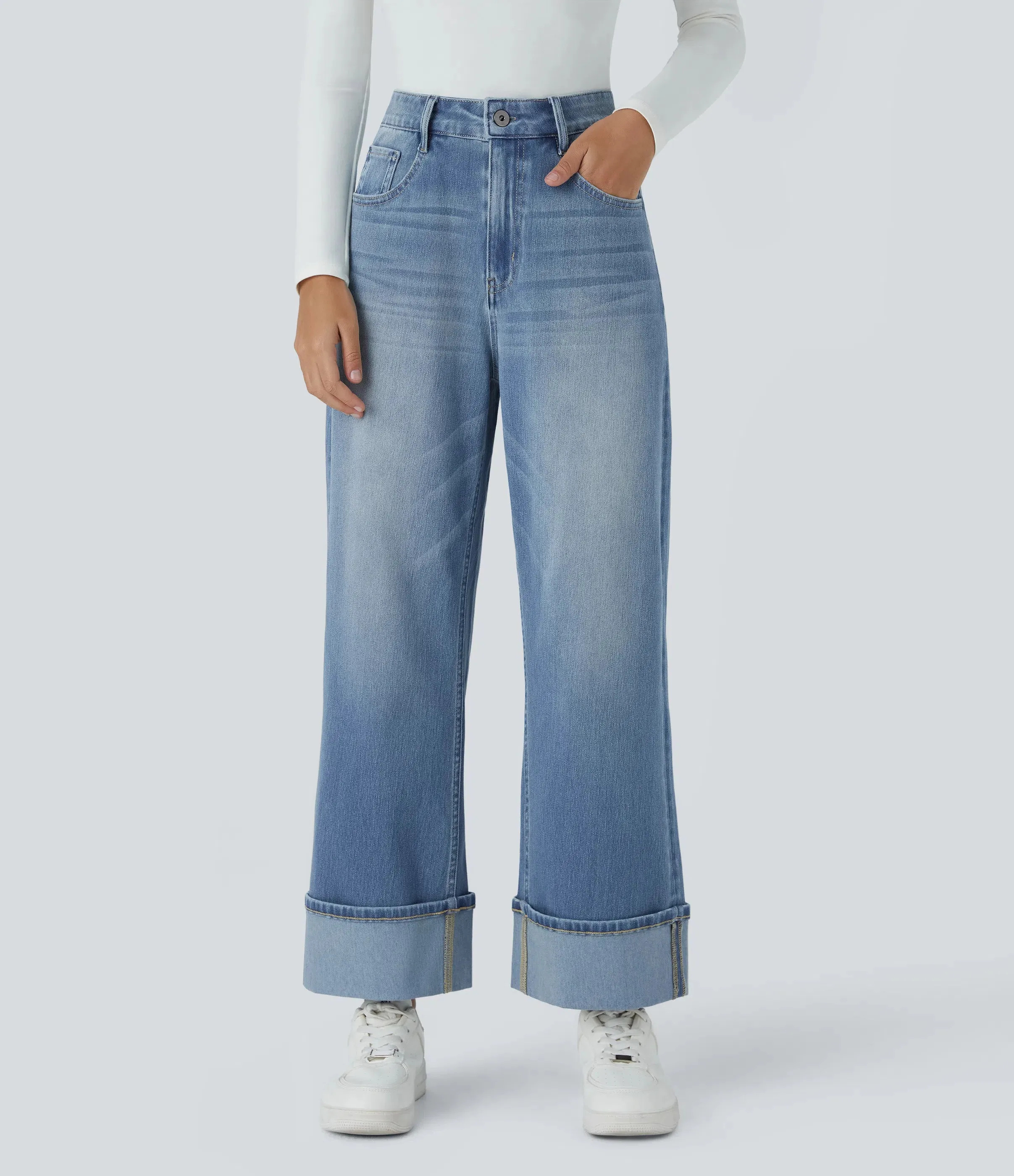 Jeans Washed Stretch Denim