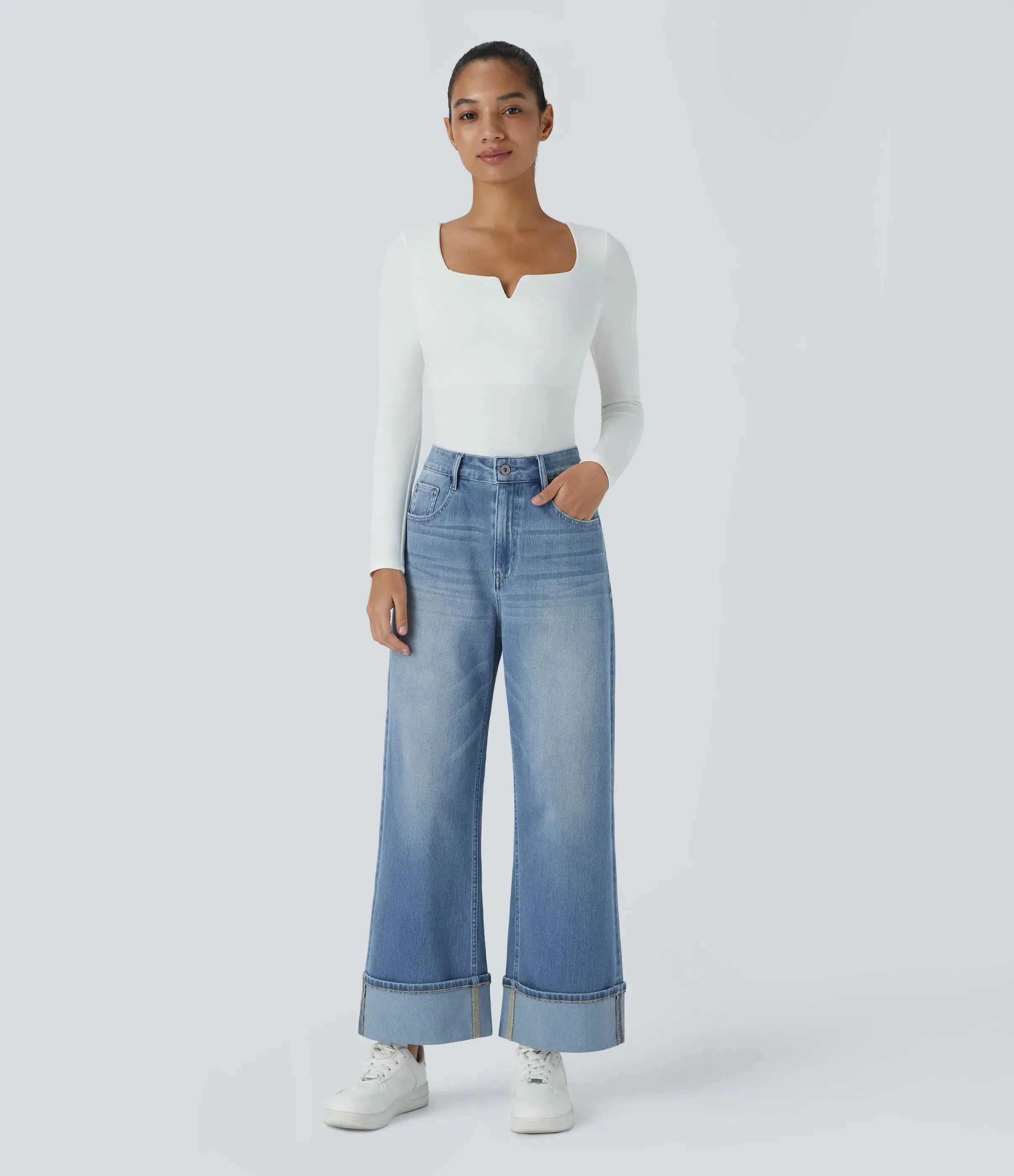 Jeans Washed Stretch Denim