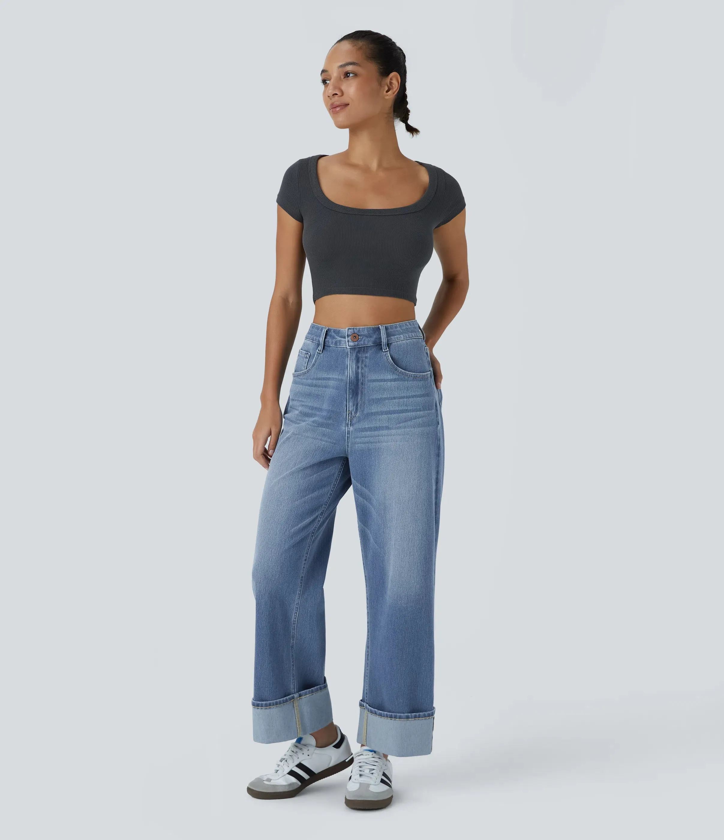 Jeans Washed Stretch Denim