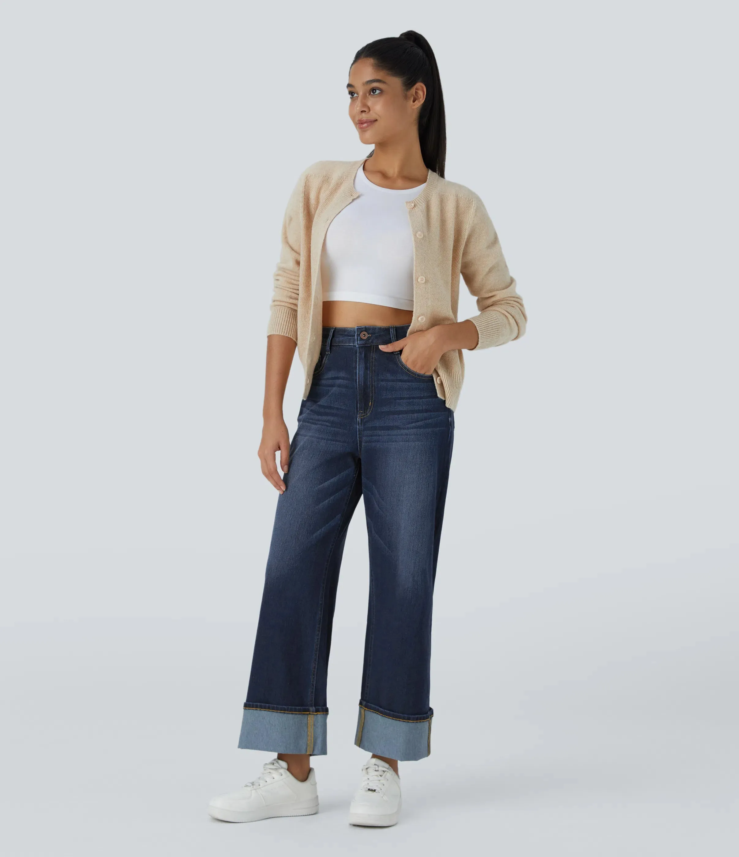 Jeans Washed Stretch Denim