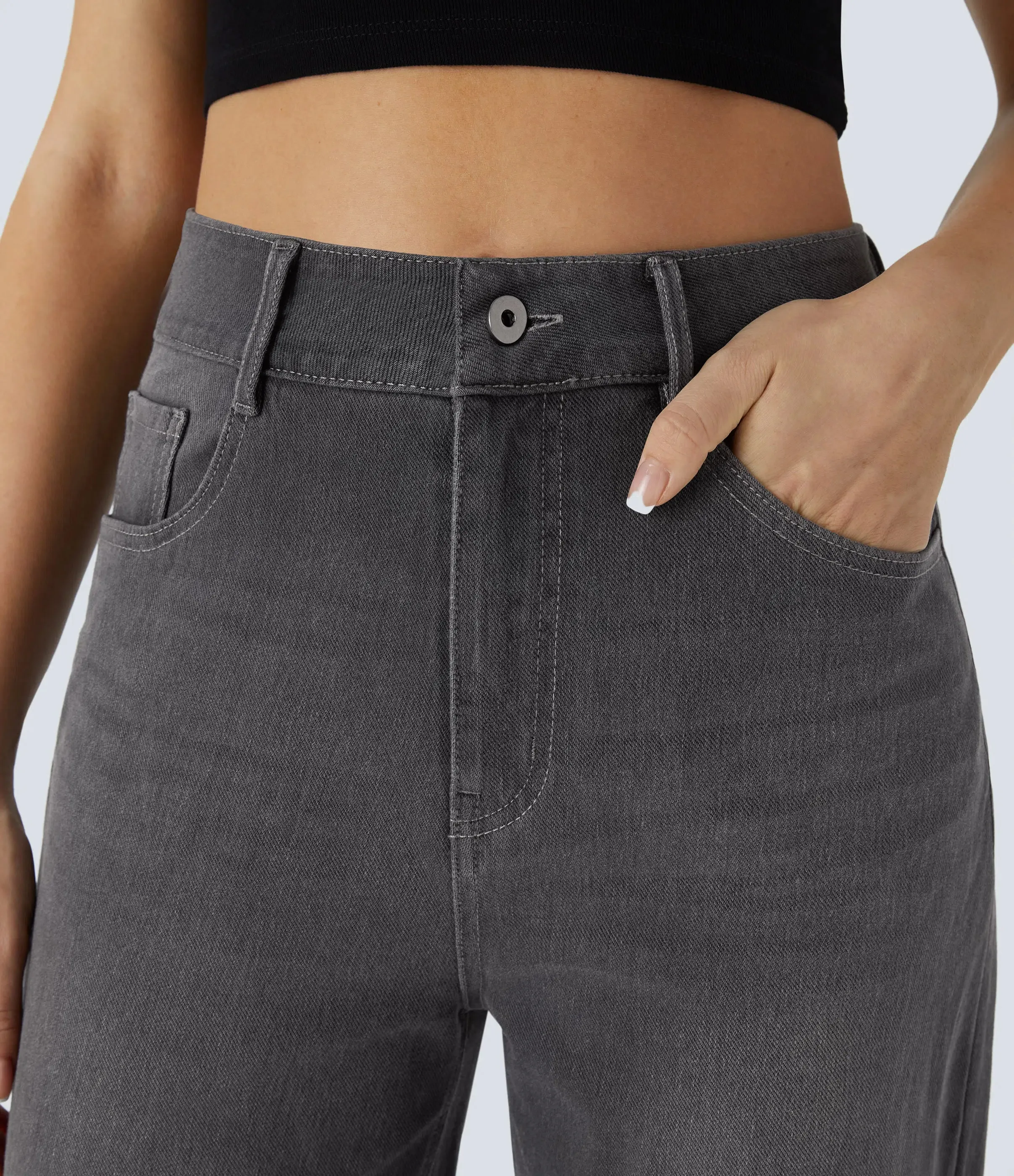 Jeans Washed Stretch Denim