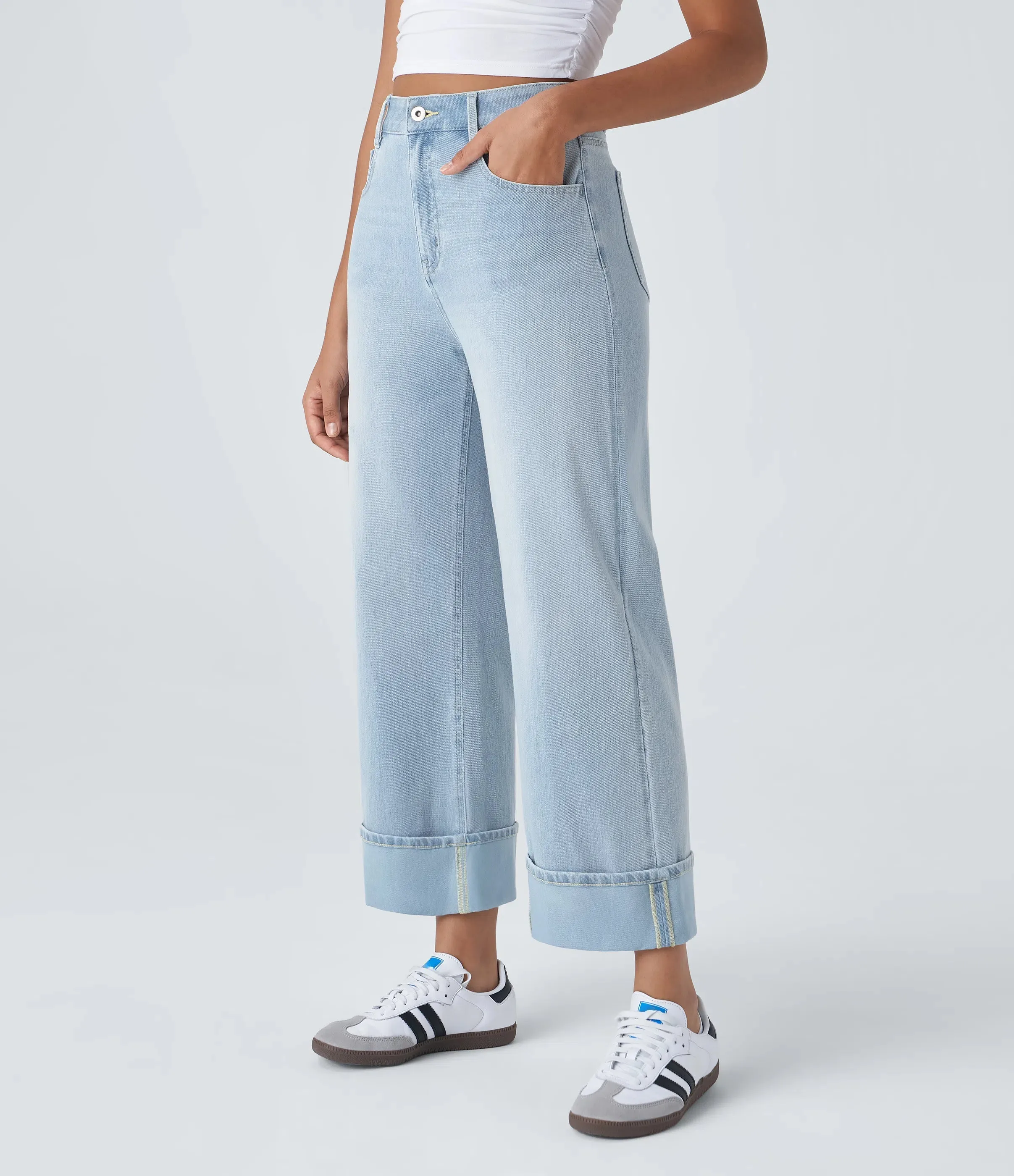 Jeans Washed Stretch Denim