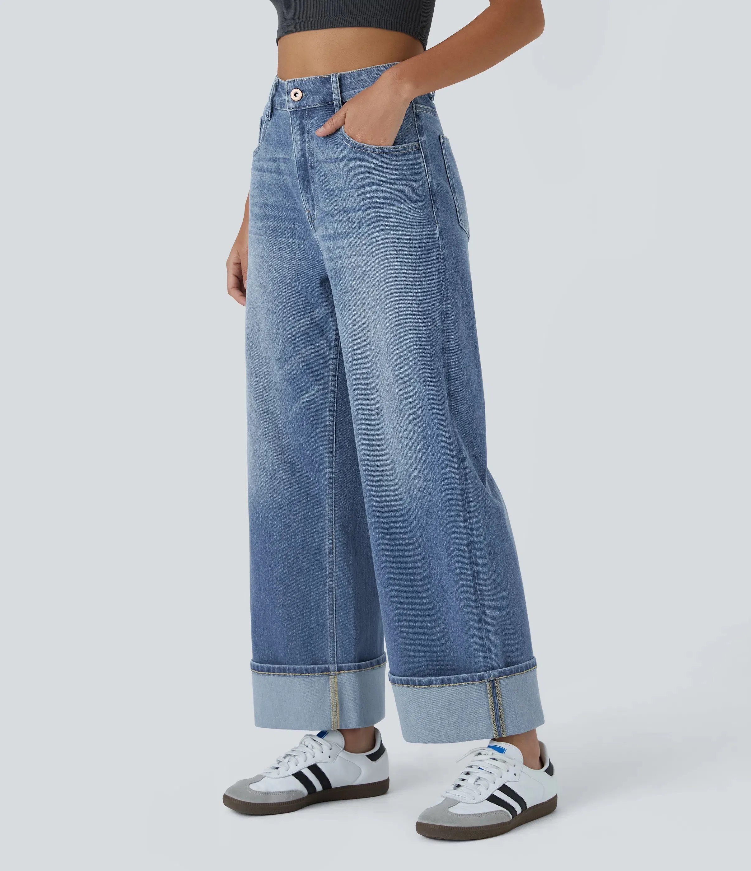 Jeans Washed Stretch Denim