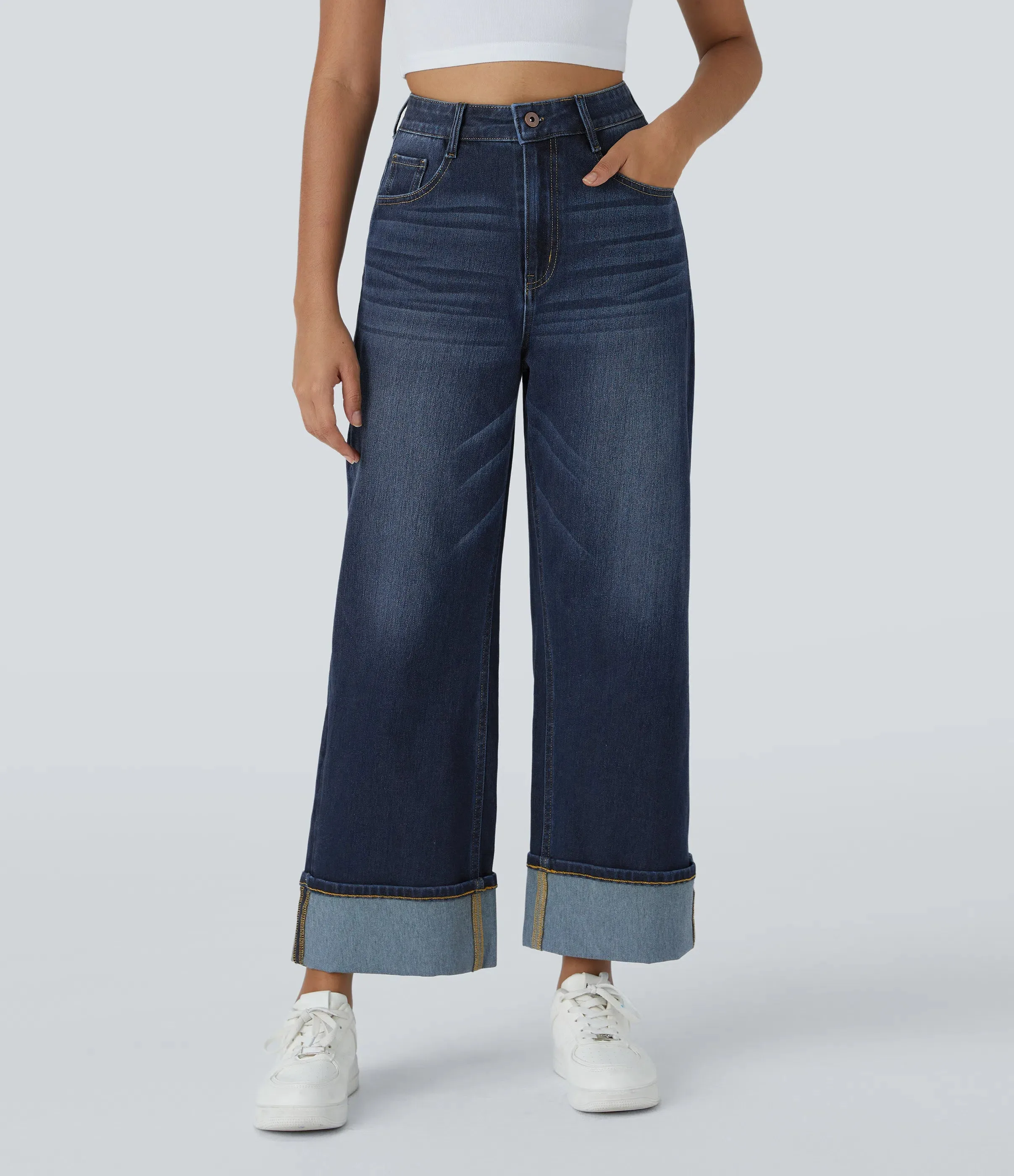 Jeans Washed Stretch Denim