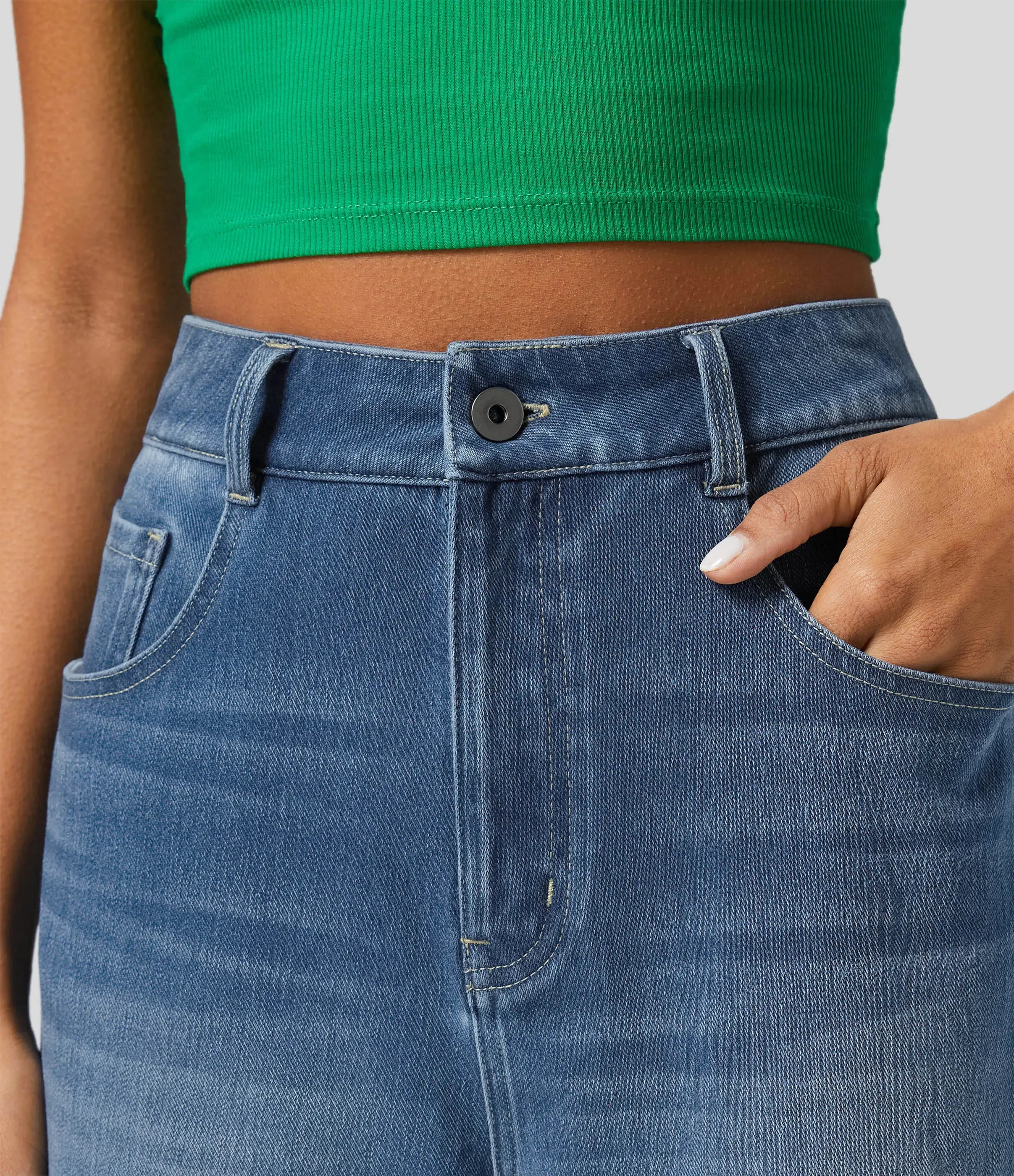 Jeans Washed Stretch Denim