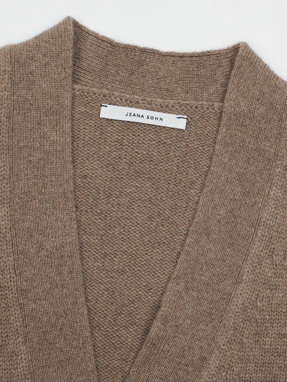 Jeju Alpaca Cardigan - Brown