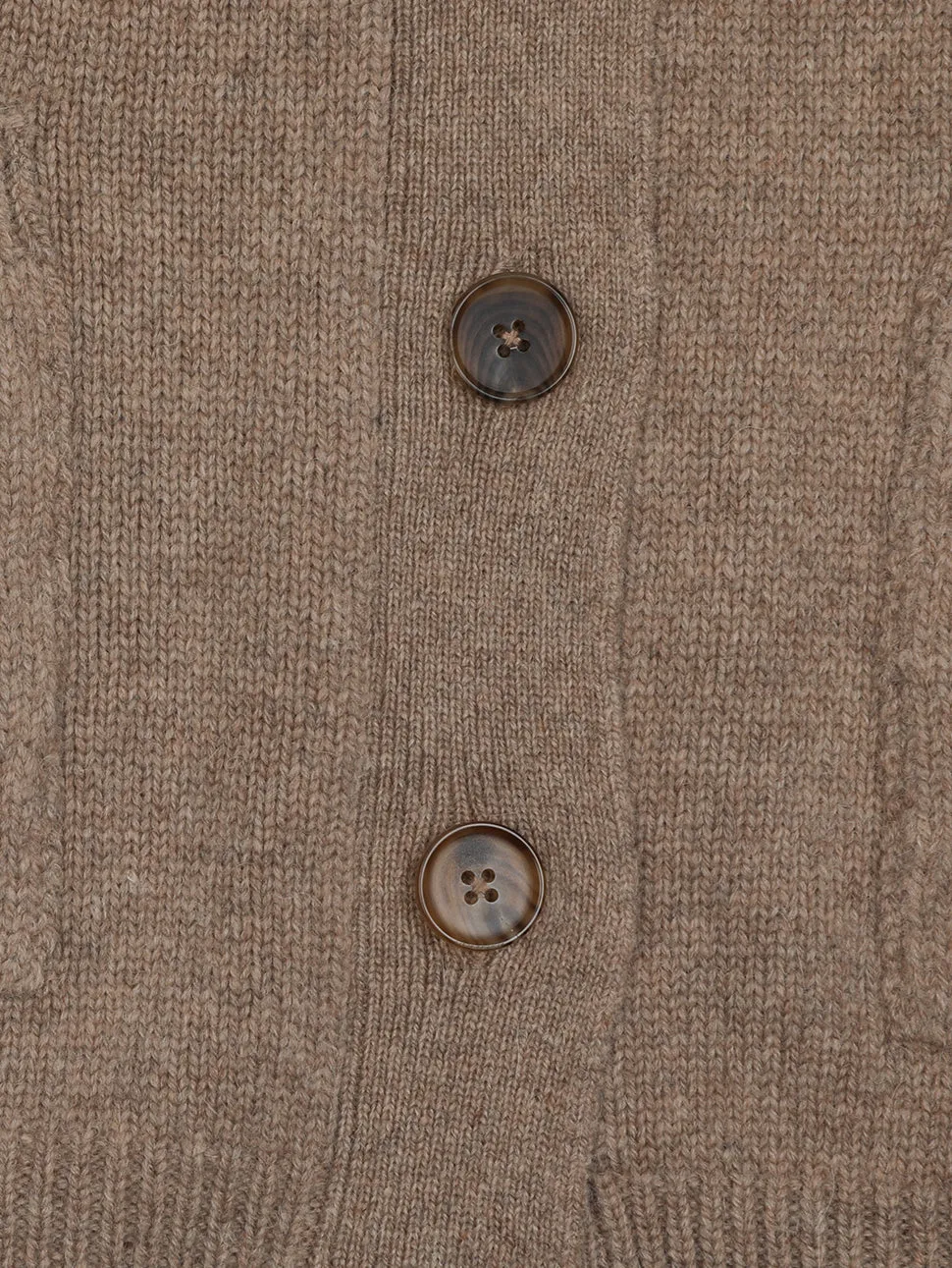 Jeju Alpaca Cardigan - Brown