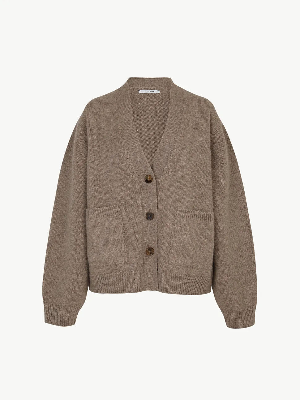 Jeju Alpaca Cardigan - Brown
