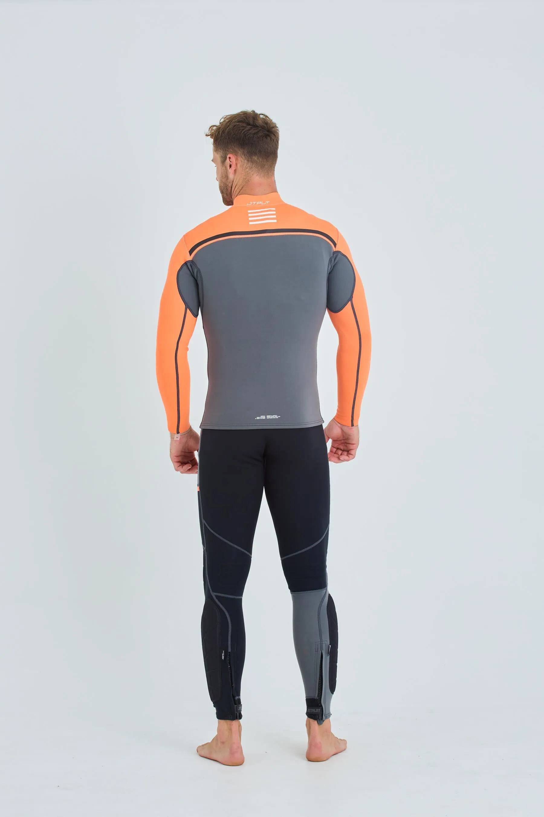 Jetpilot Rx Vault Mens Race Jacket - Char/Orange