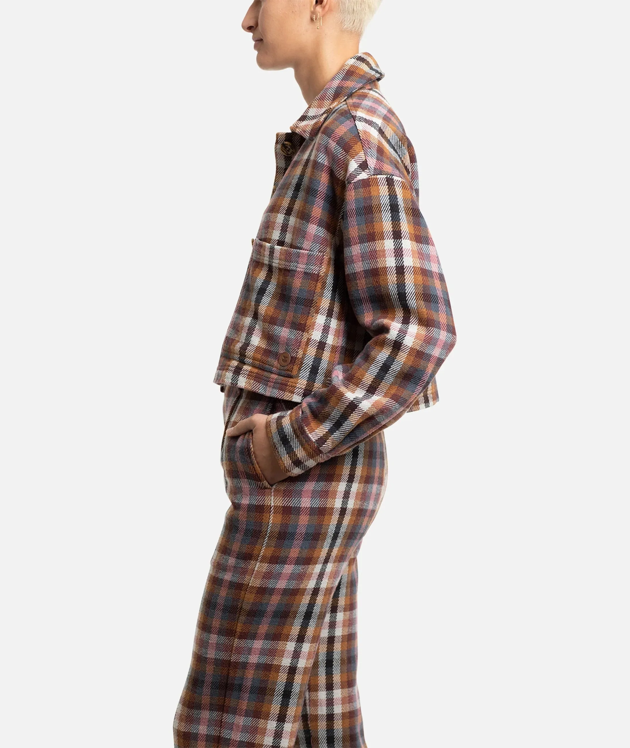 JETTY SHORELINE FLANNEL JACKET - PNK