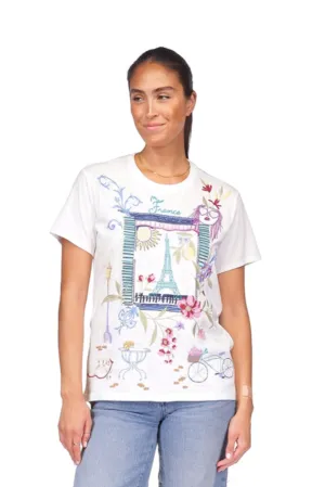 Johnny Was Crew Neck Tee - Paris J12225-3