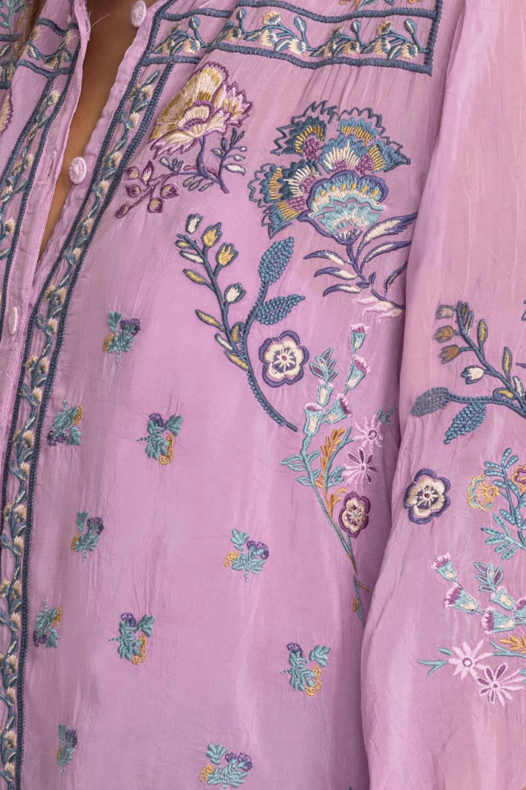 Johnny Was Lilac Medina Blouse C16324-7P Petites