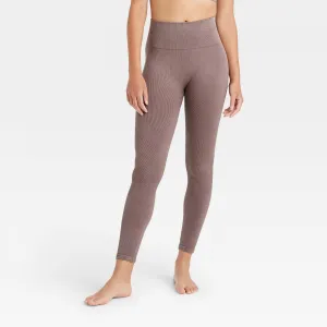 JoyLab Women's High-Rise Ribbed Seamless 7/8 Jeggings