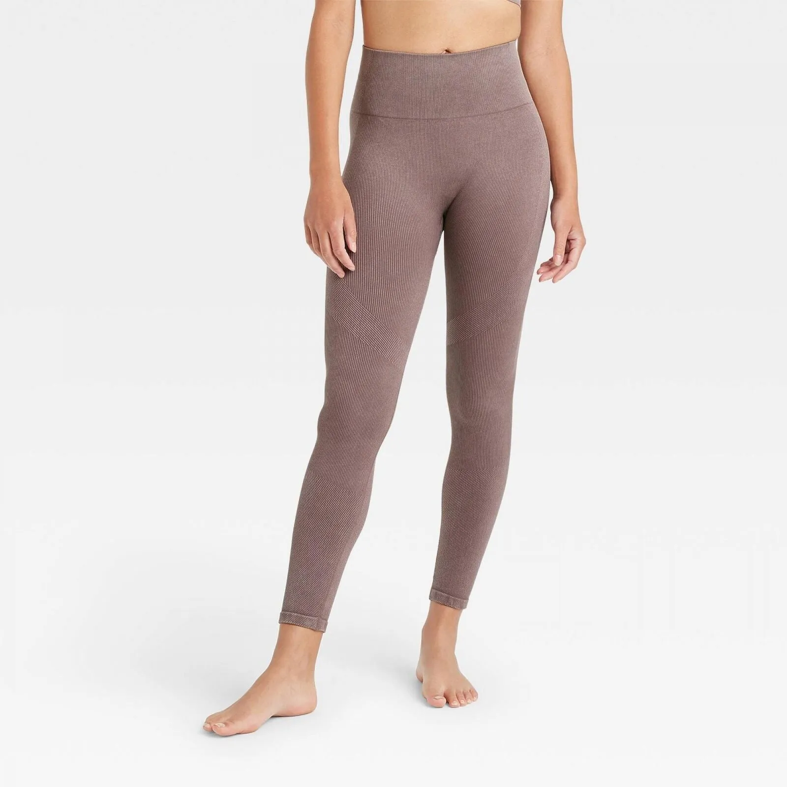 JoyLab Women's High-Rise Ribbed Seamless 7/8 Jeggings
