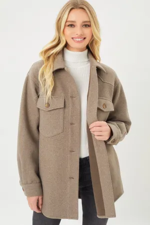 Jq Fleece Oversized Shacket