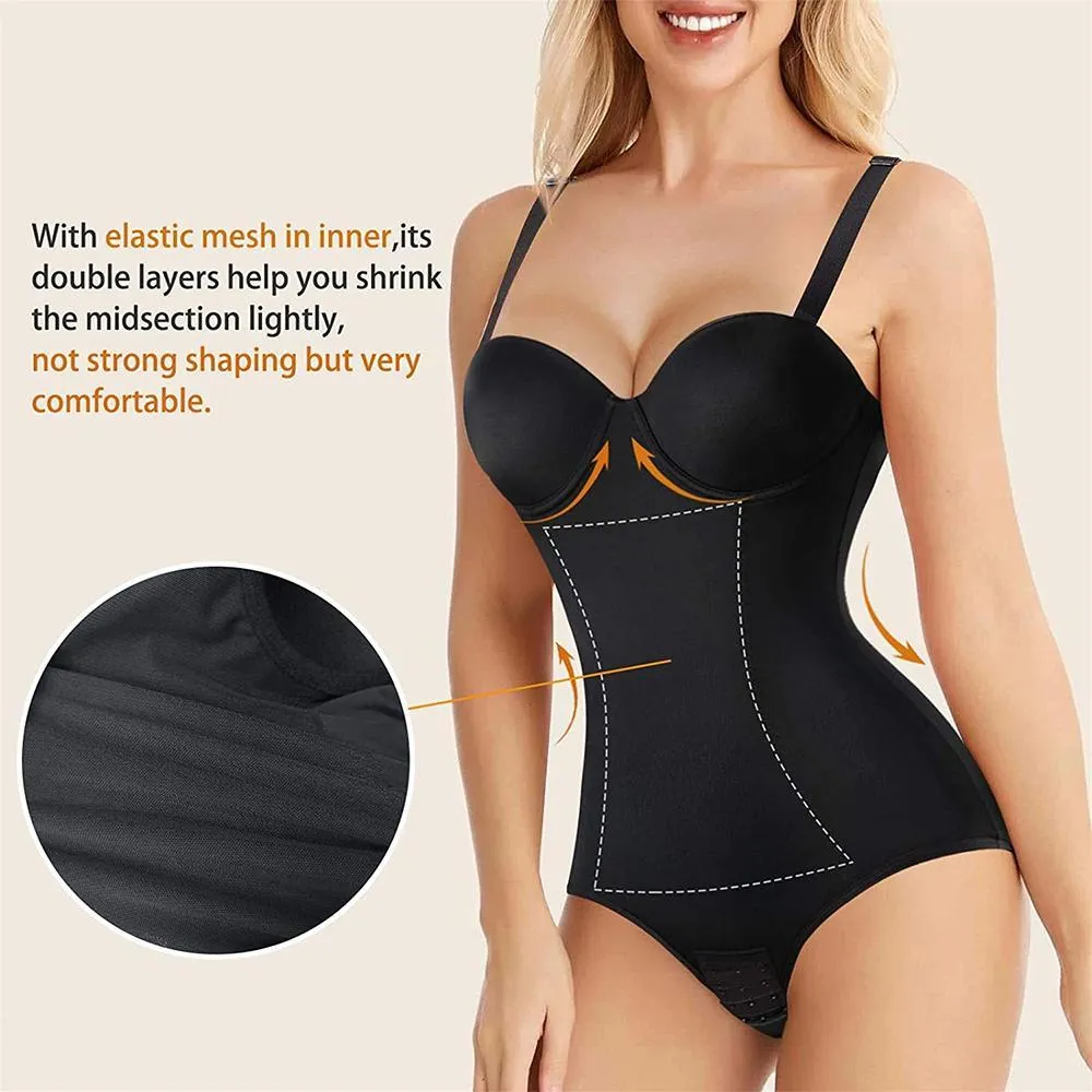 Junlan Shapewear Dress Backless with Built-in Bra