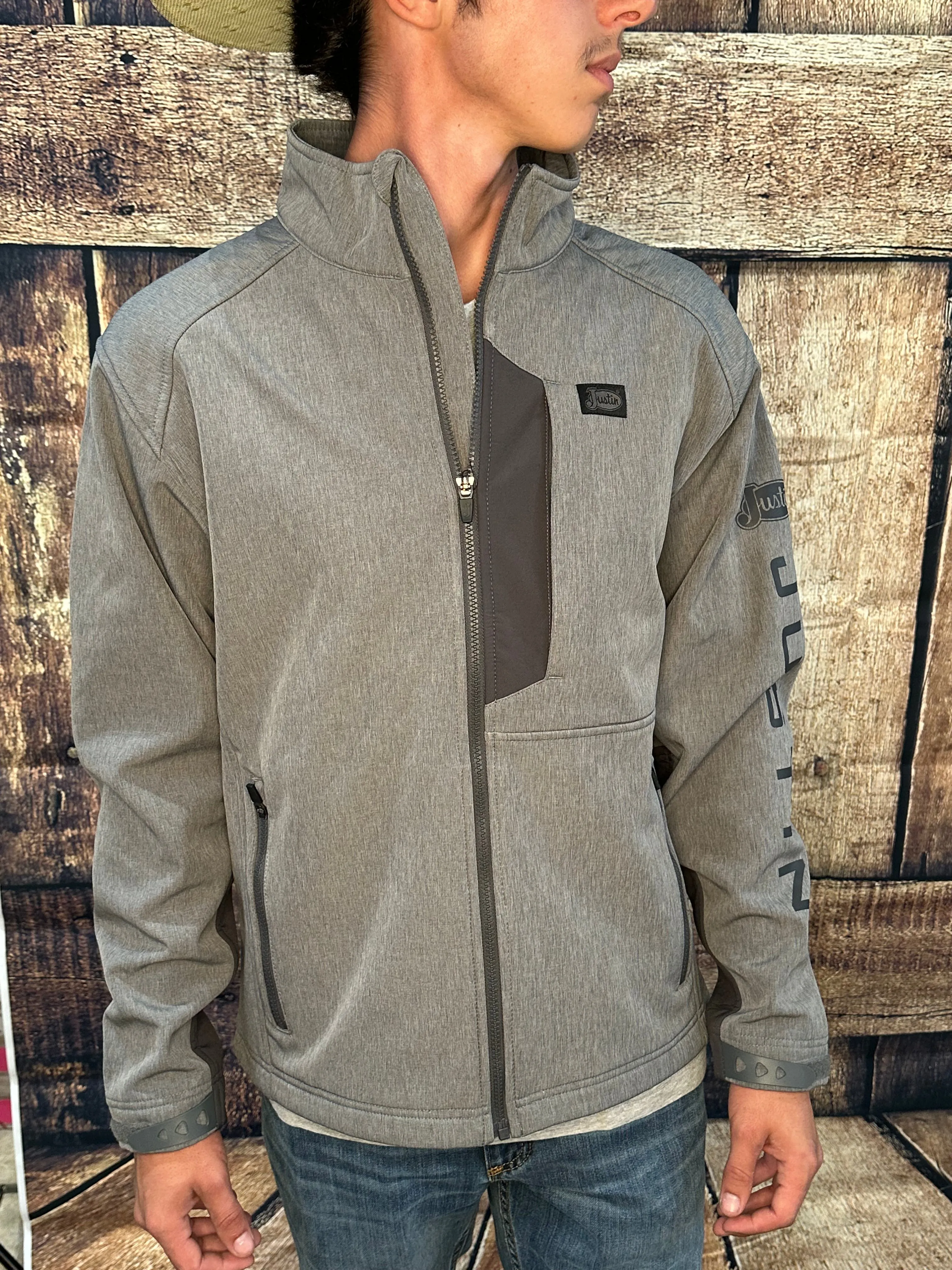 Justin Men's Heather Grey Stillwater Jacket