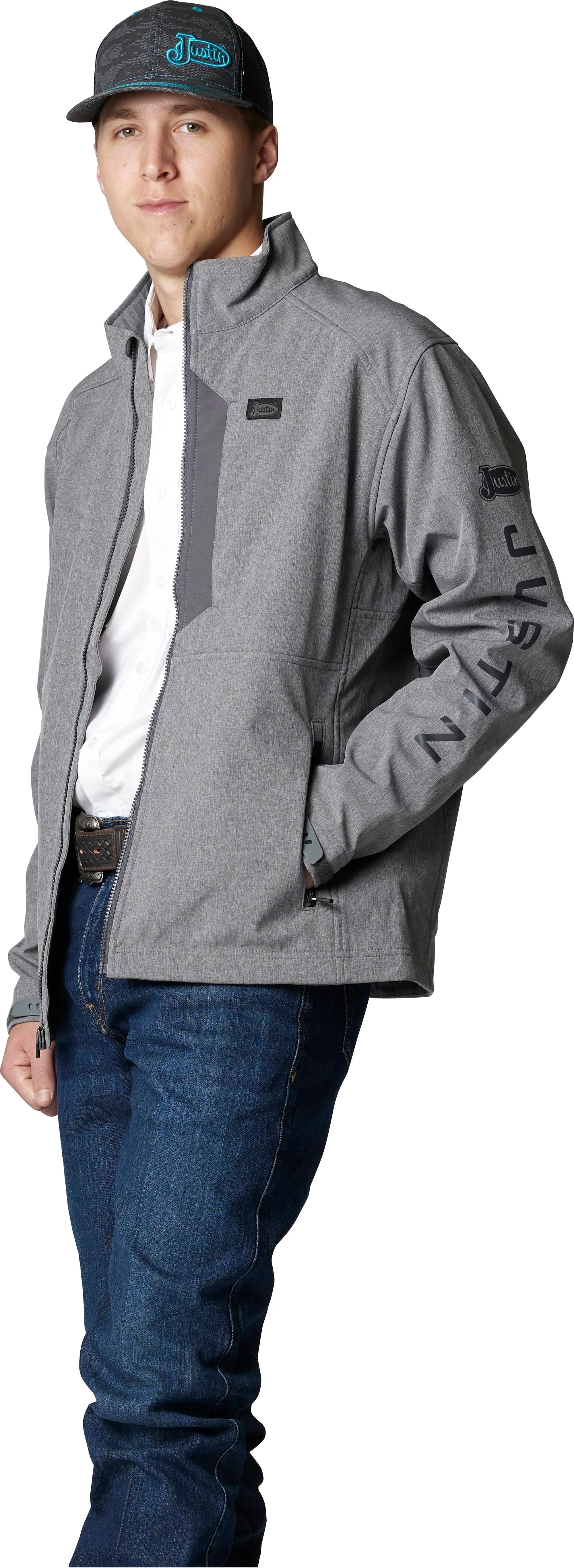 Justin Men's Heather Grey Stillwater Jacket