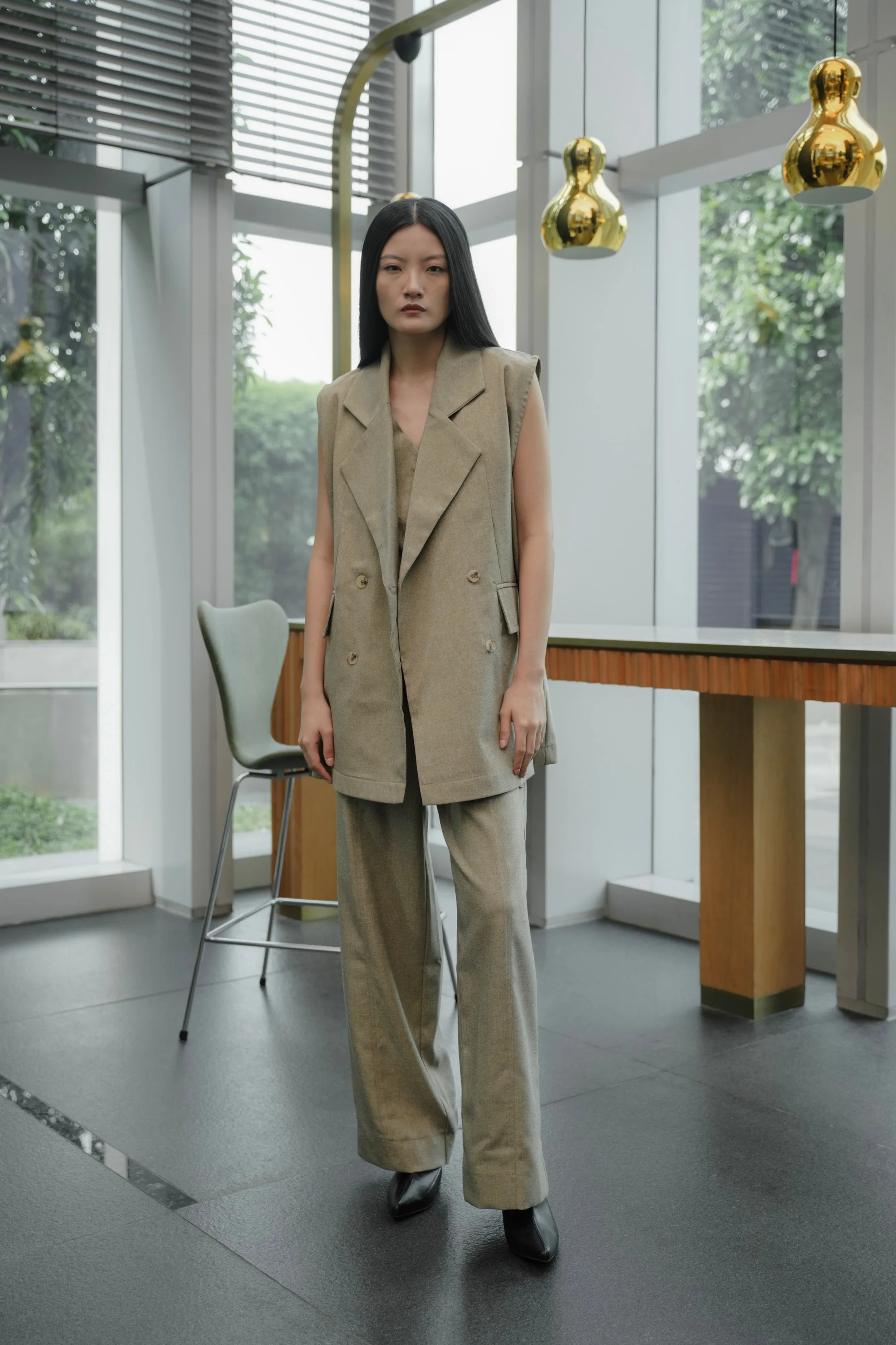 KANA BLAZER IN EUCALYPTUS