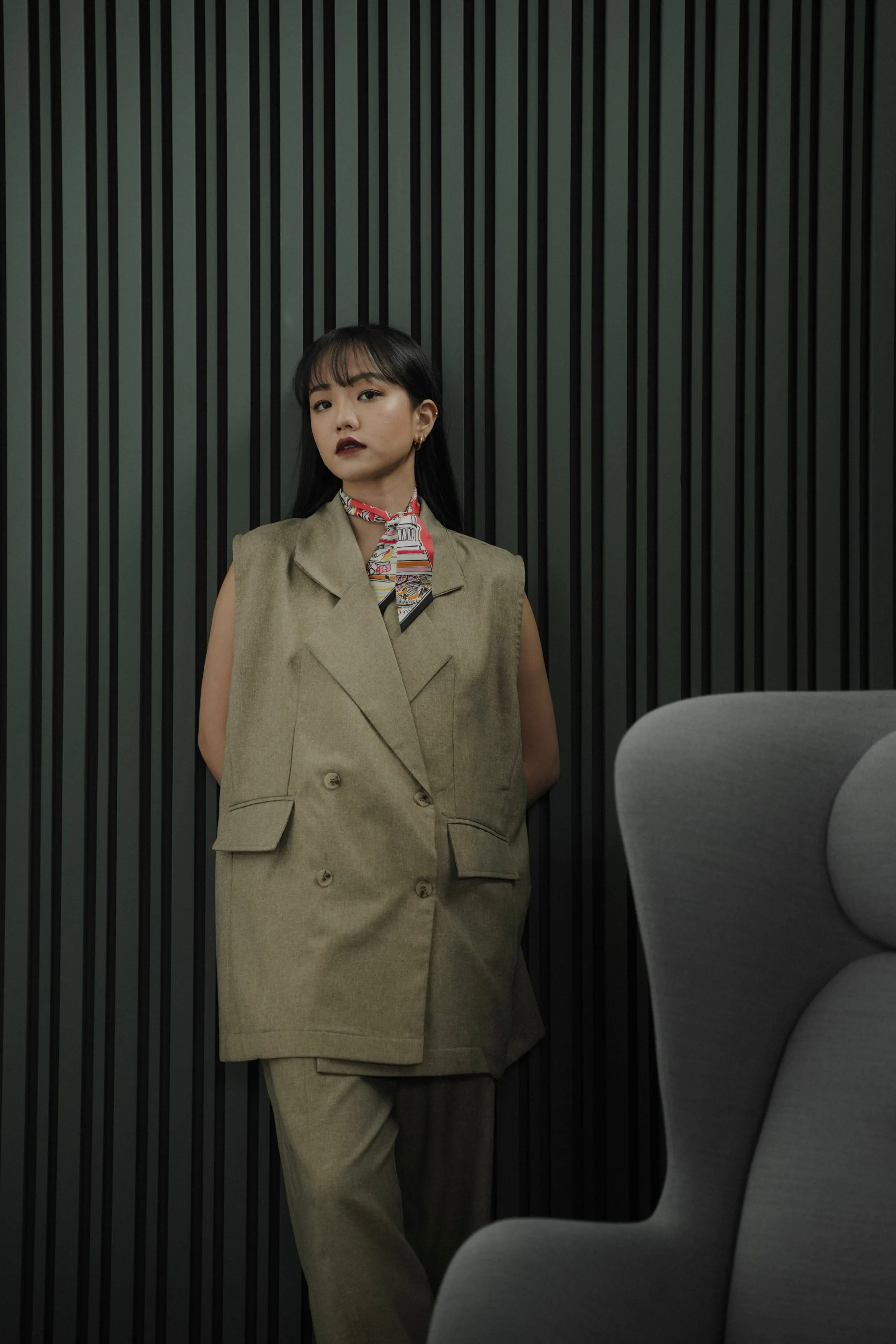 KANA BLAZER IN EUCALYPTUS