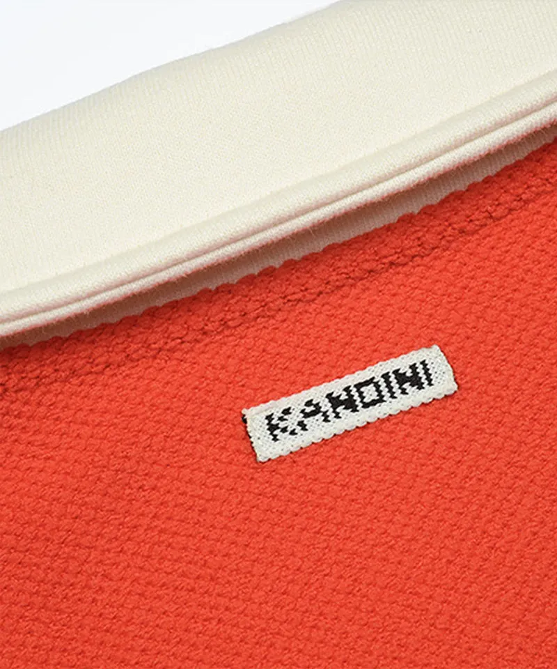 KANDINI French Terry 2-Way Zip-Up - Red