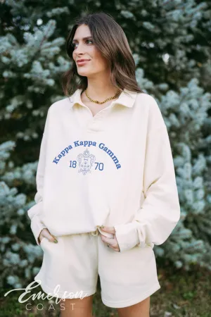 Kappa Crest Oversized Collared Crew